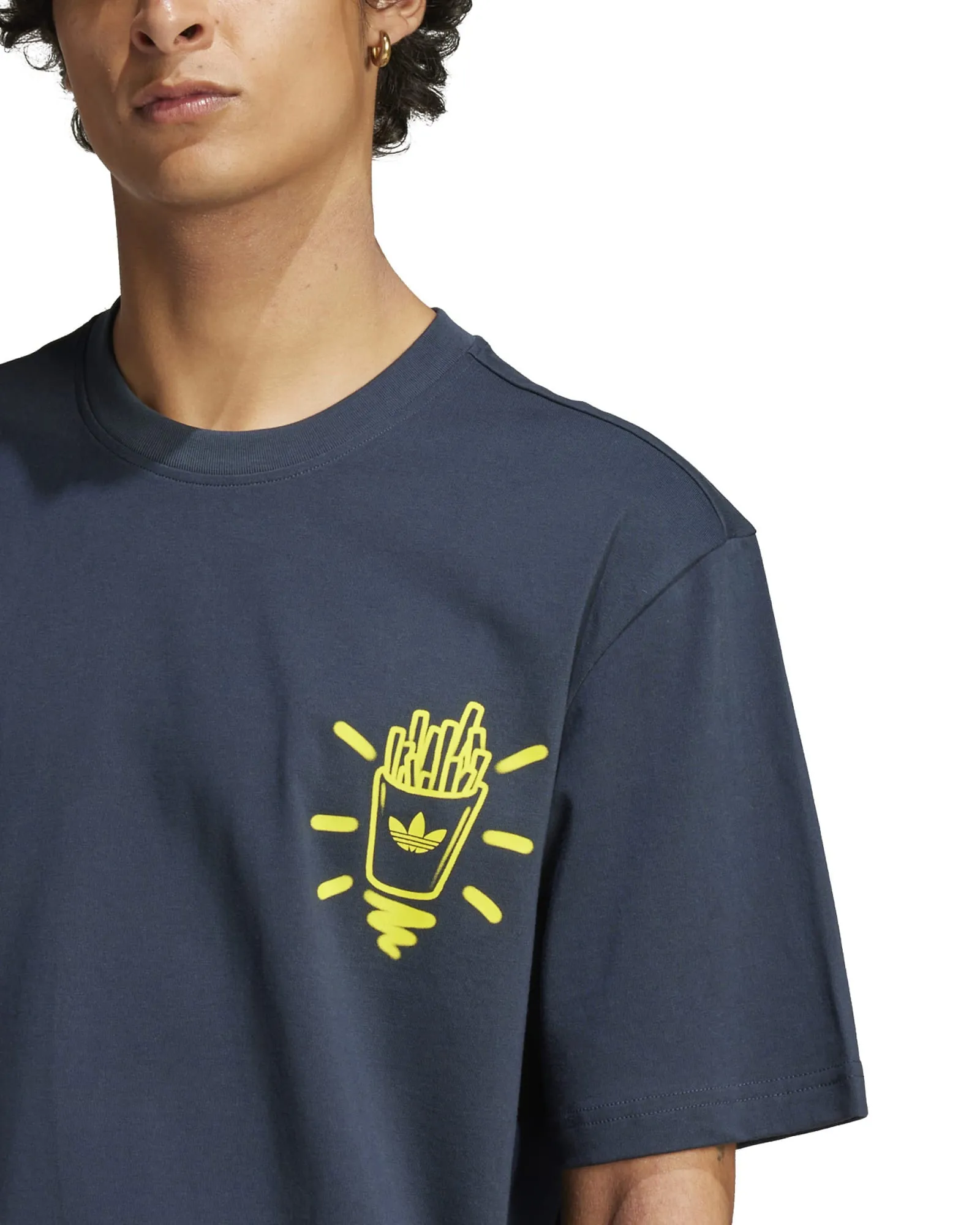 Adidas Q12 Street Burger Tee - Aurora Ink