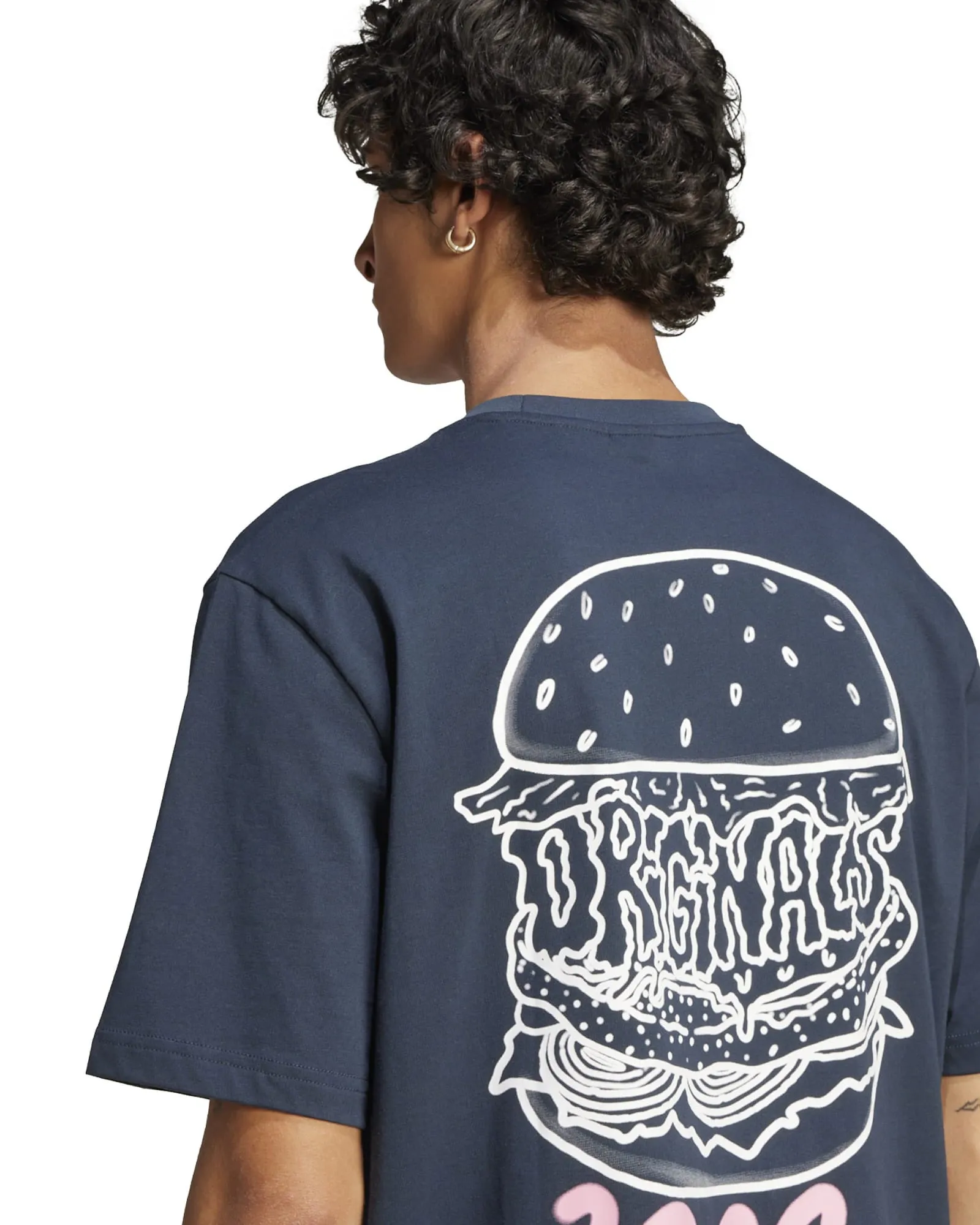 Adidas Q12 Street Burger Tee - Aurora Ink
