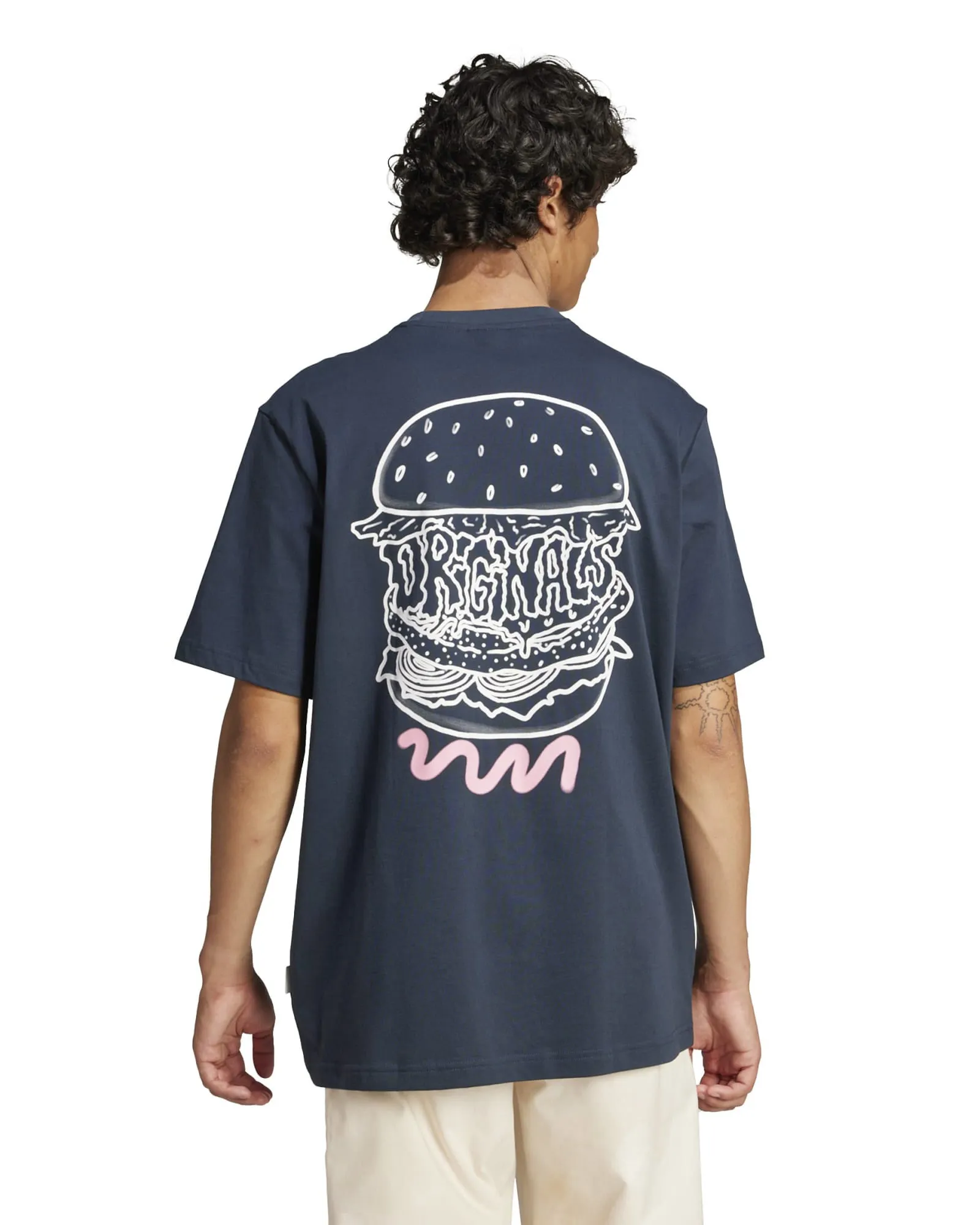 Adidas Q12 Street Burger Tee - Aurora Ink