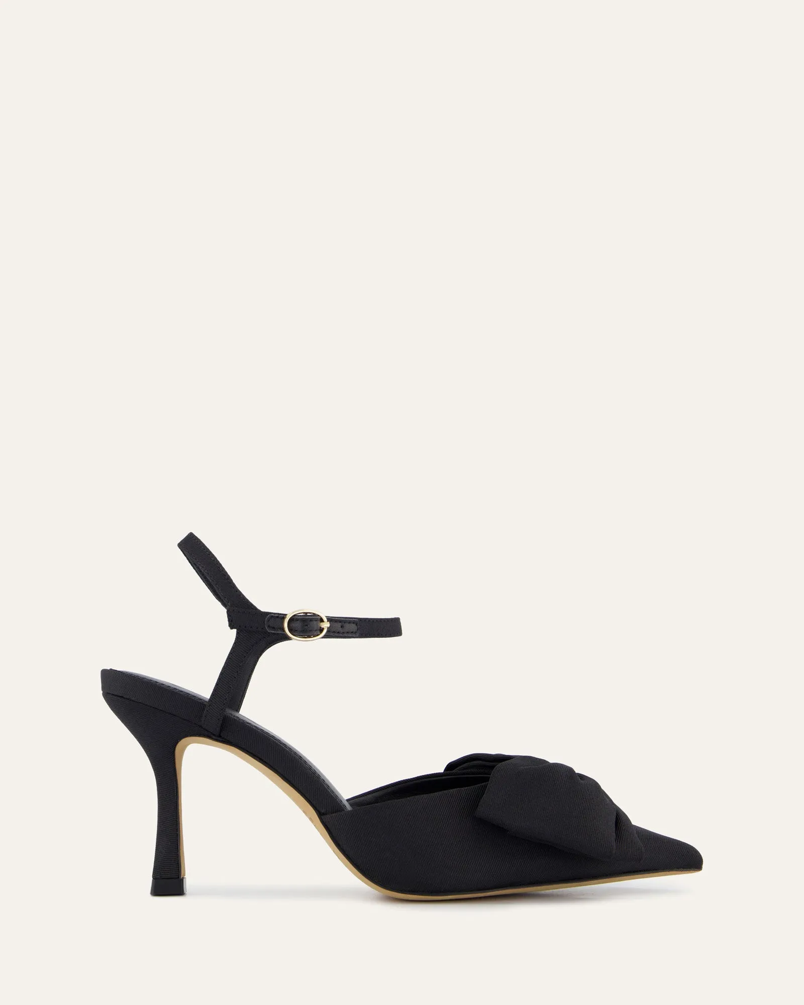 ARIELLE HIGH HEELS BLACK TEXTILE