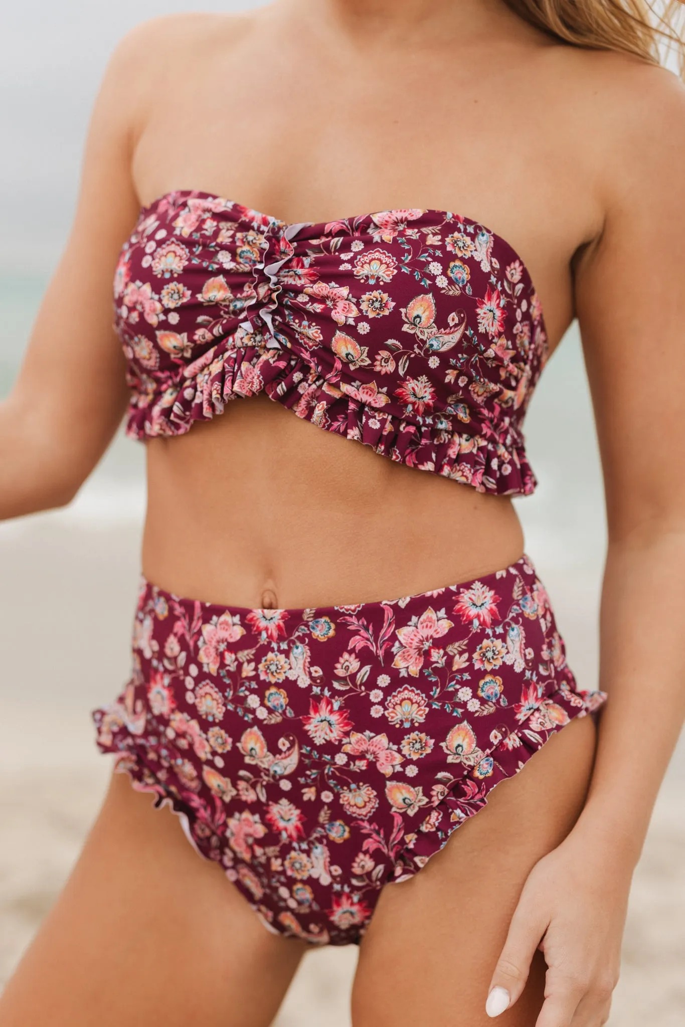 Brandi Bandeau Top in Stephanie Floral