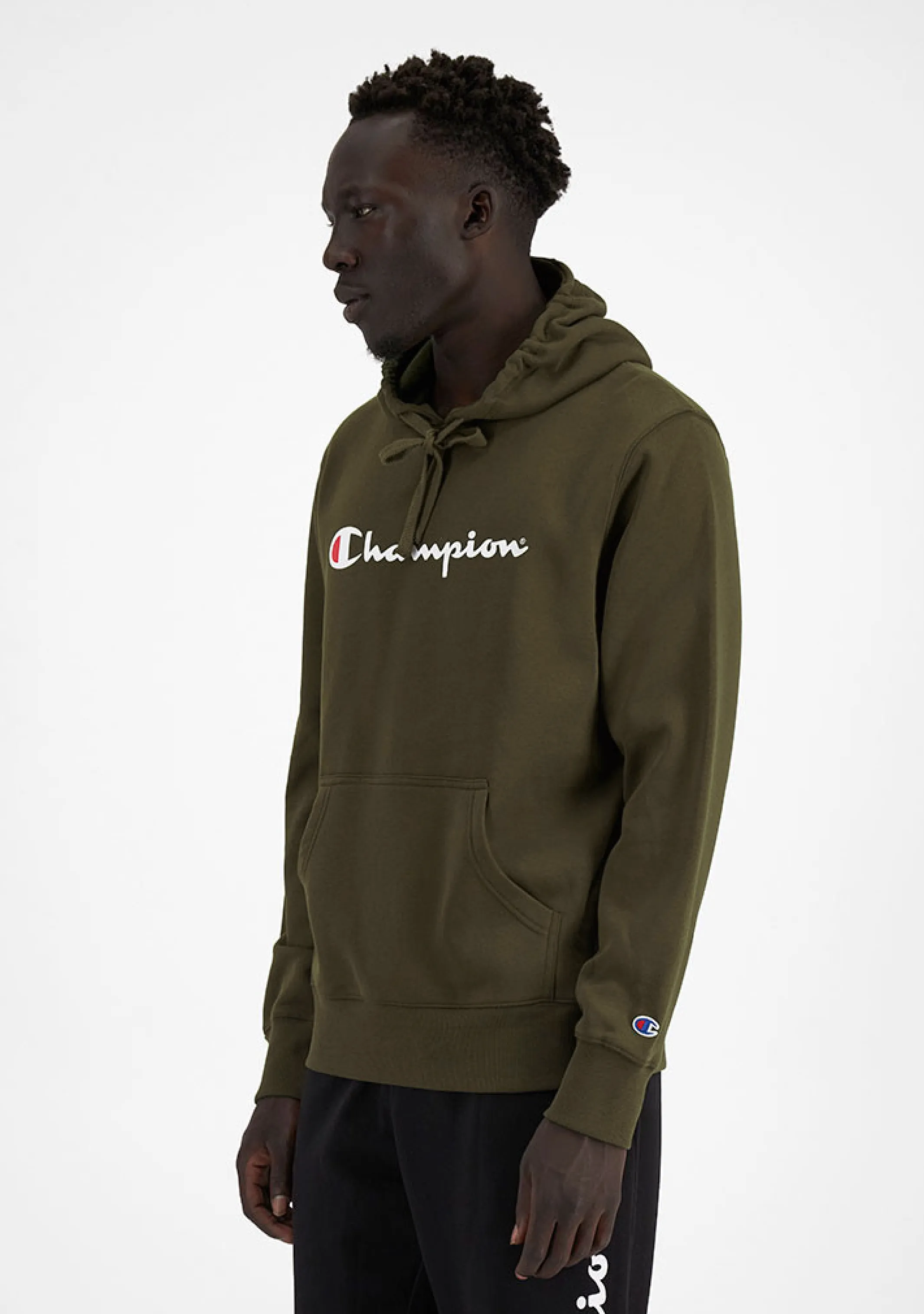 Champion Mens Script Hoodie