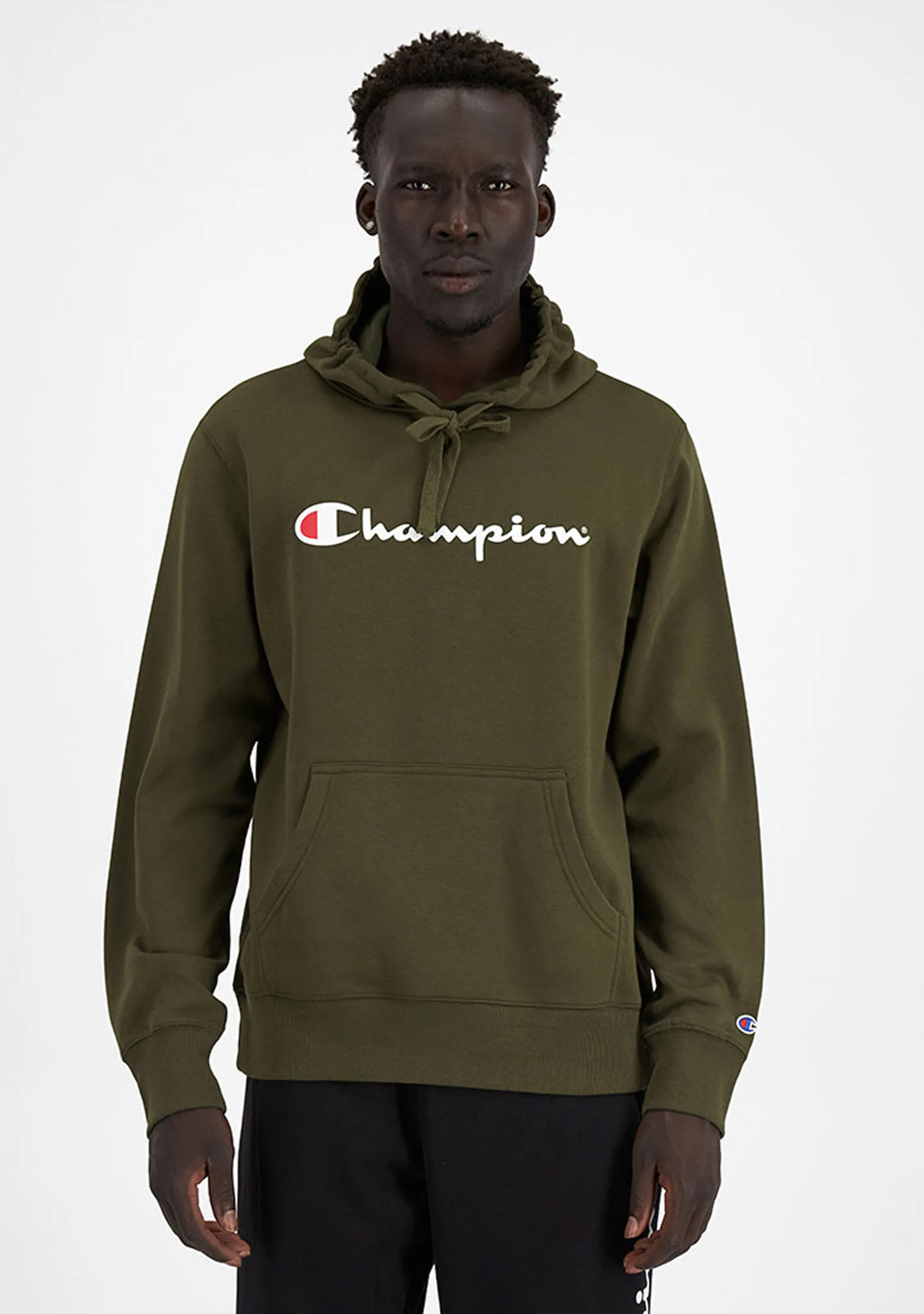 Champion Mens Script Hoodie