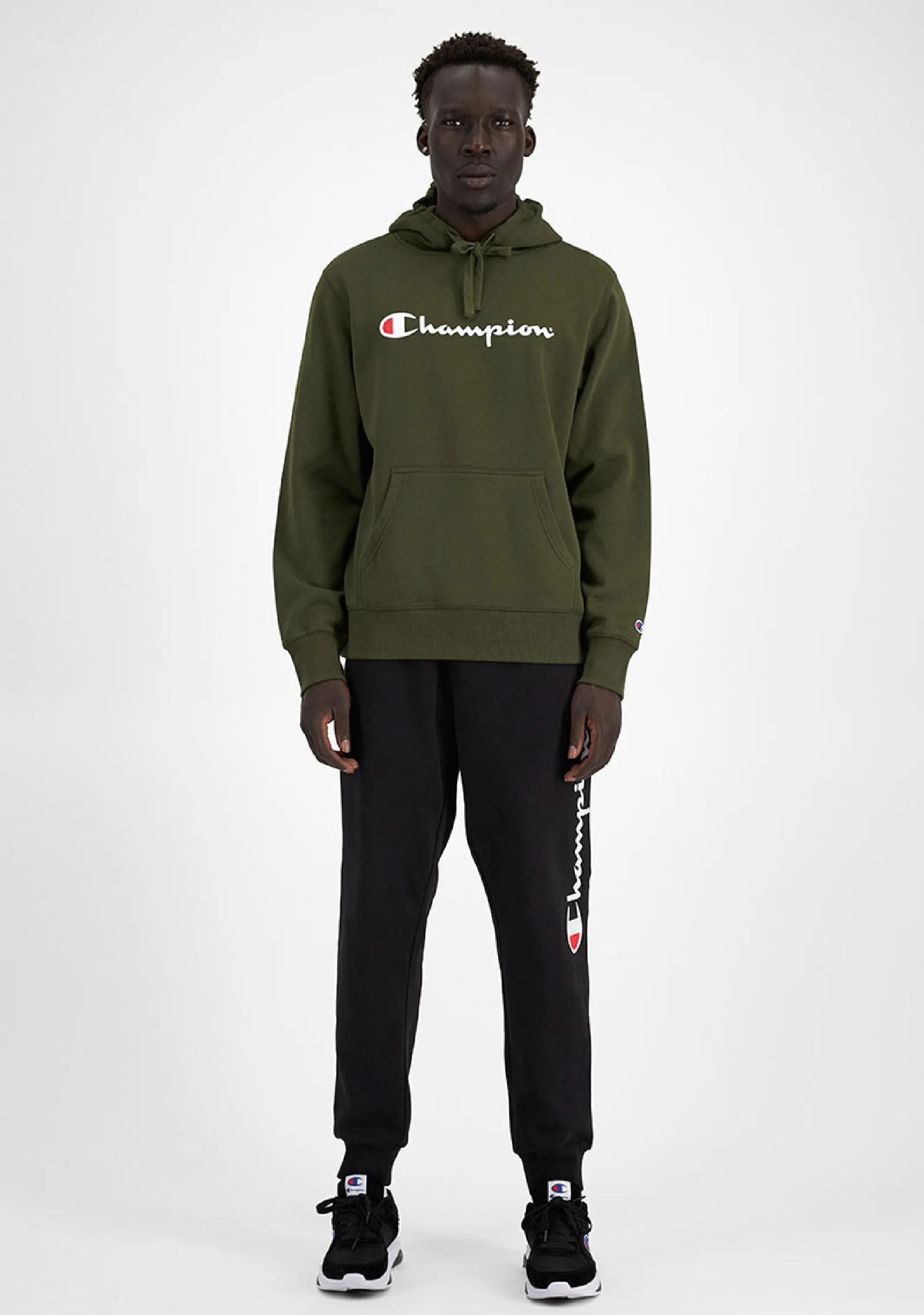 Champion Mens Script Hoodie