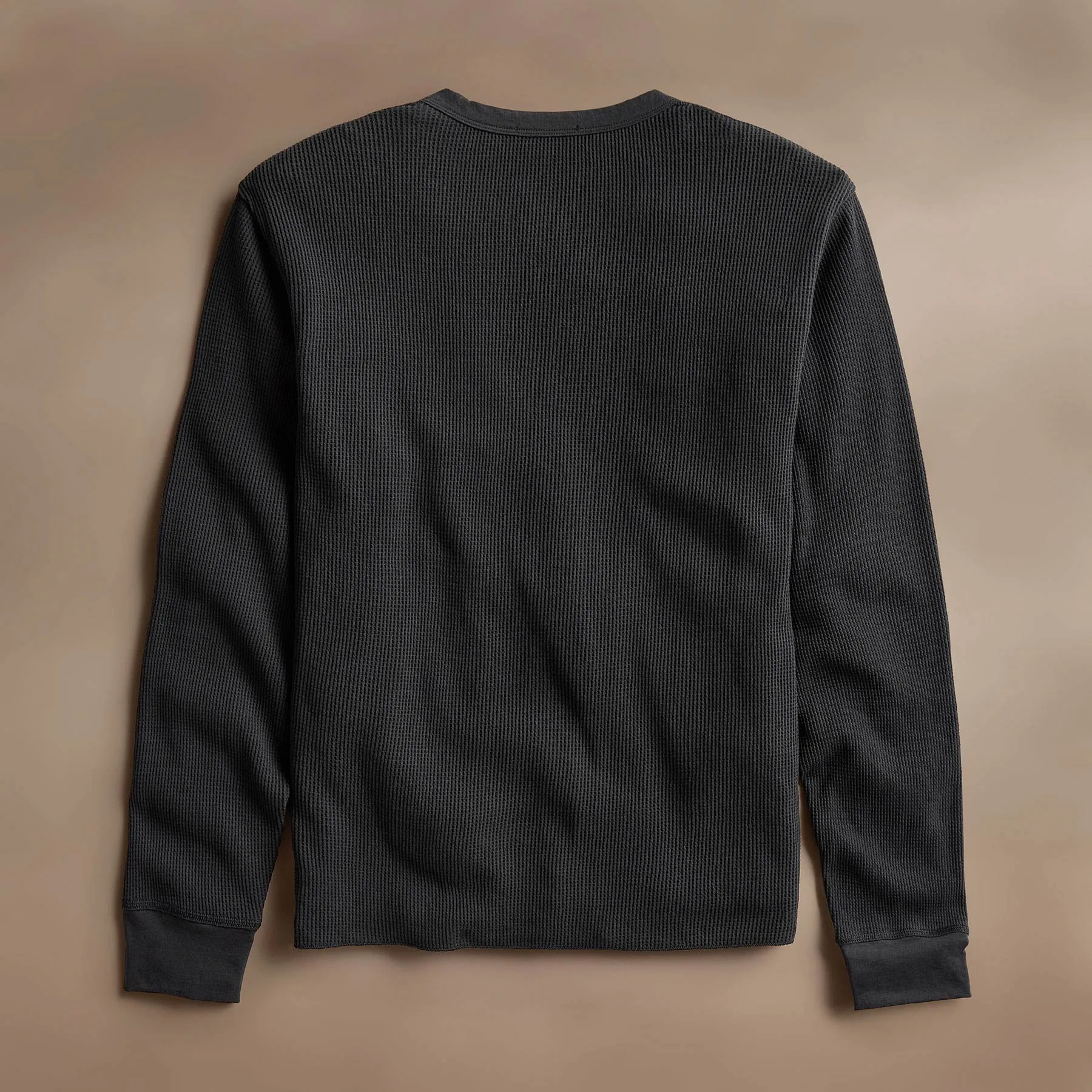 Cotton Linen Waffle Crew - Magma