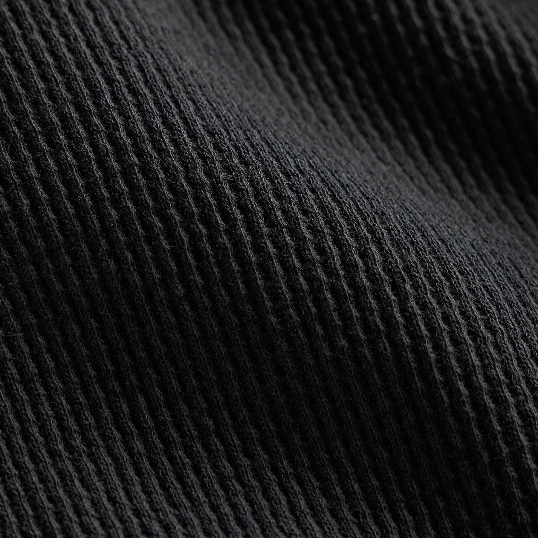 Cotton Linen Waffle Crew - Magma