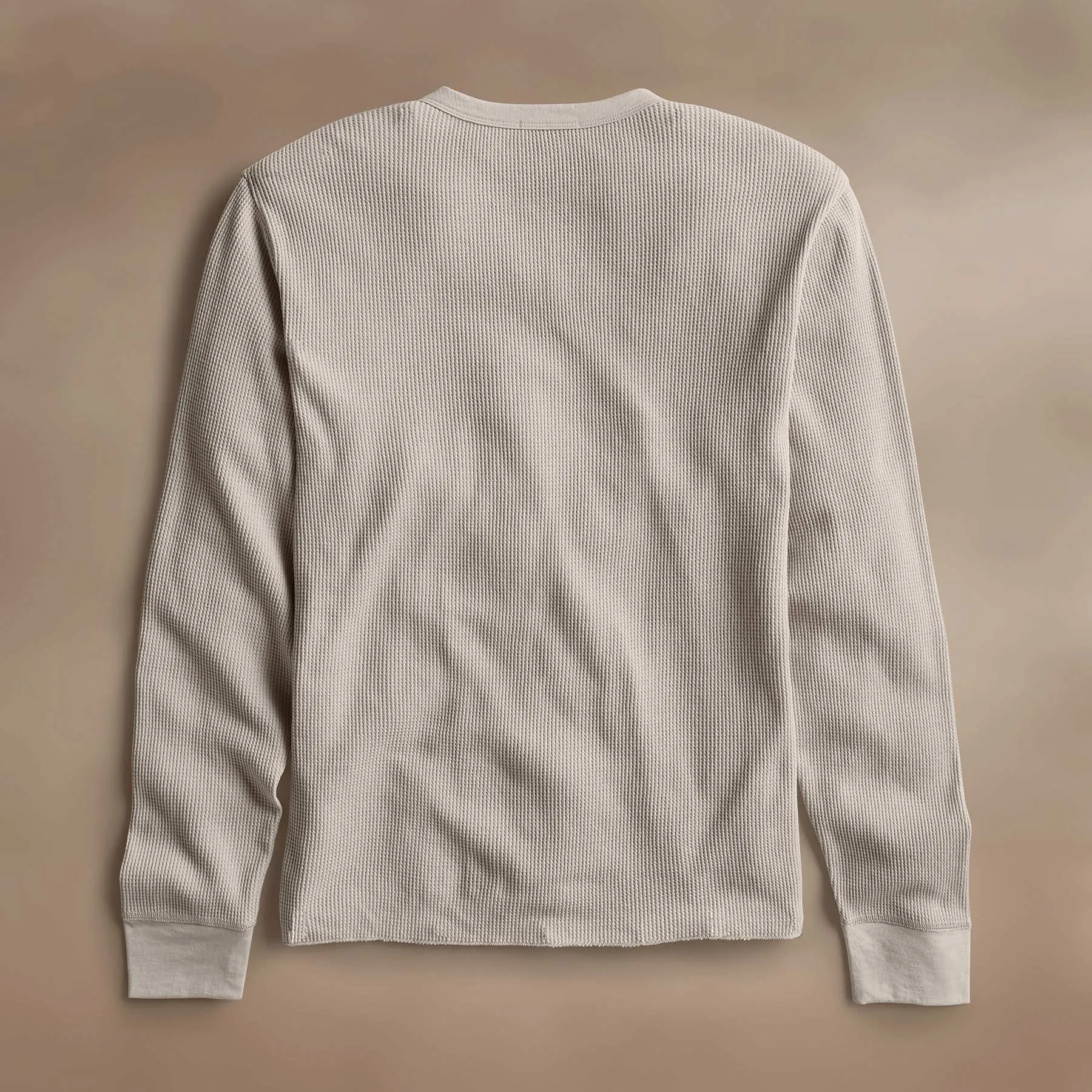 Cotton Linen Waffle Crew - Salt