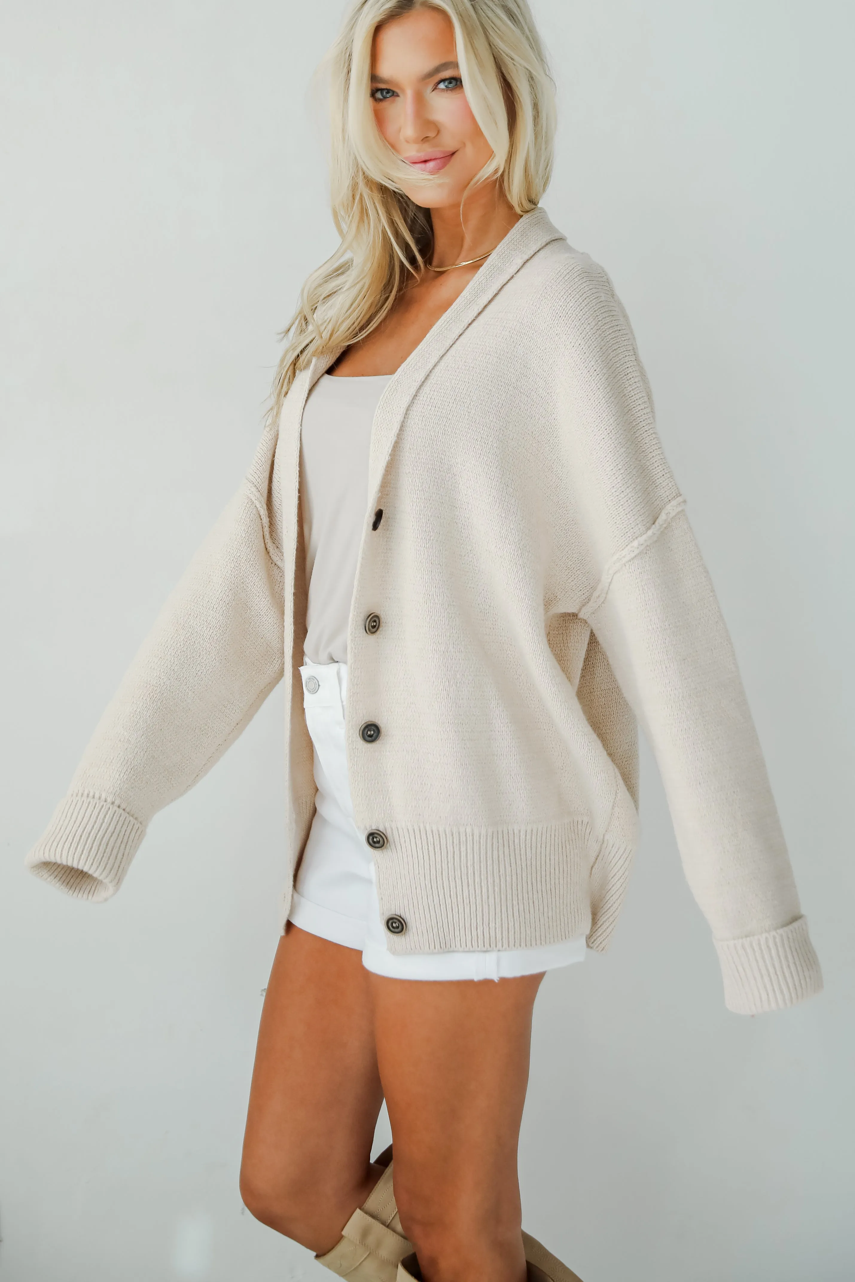 FINAL SALE - Coziest Layer Oatmeal Sweater Cardigan