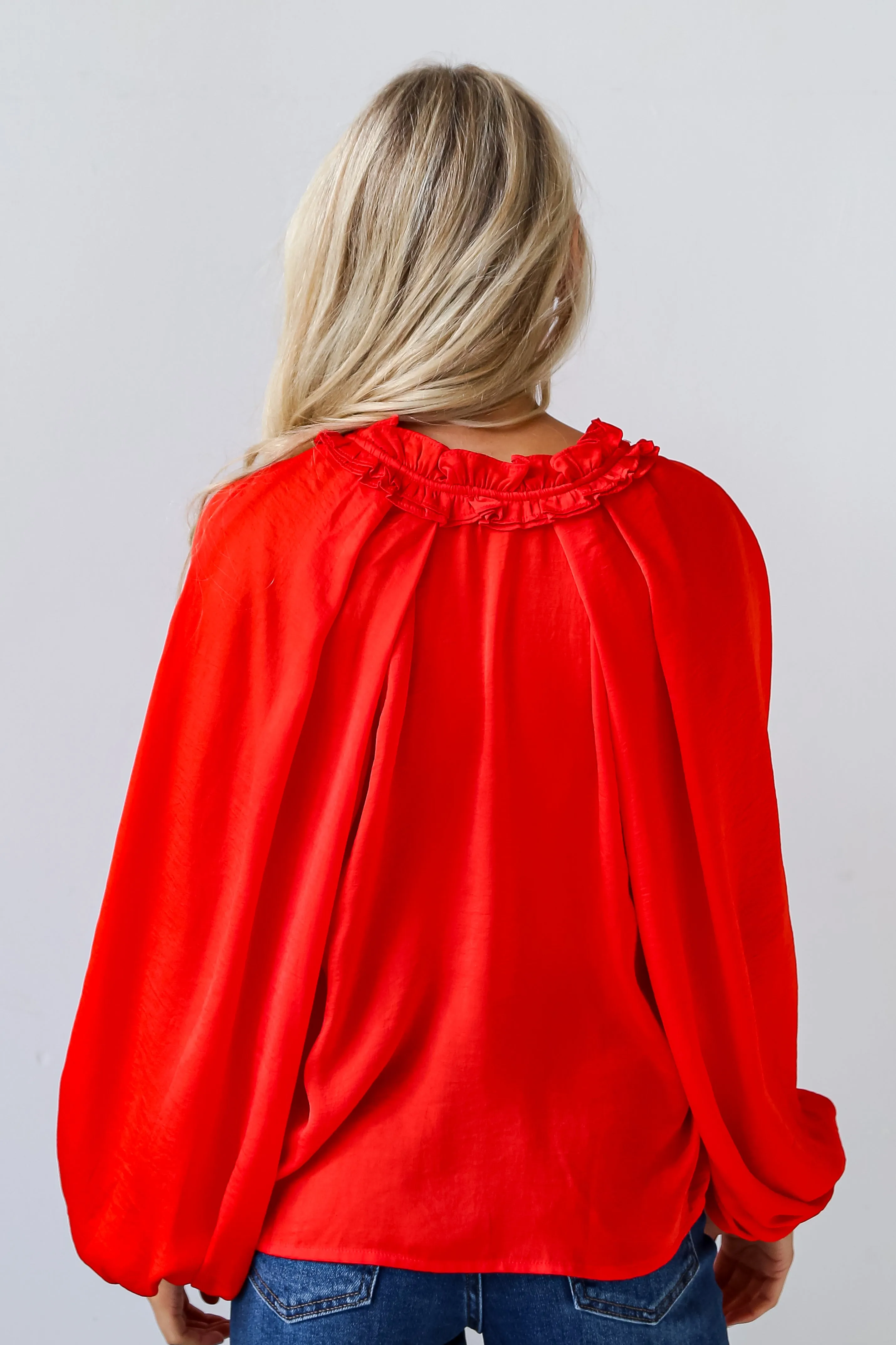 FINAL SALE - Exceptional Approach Red Blouse