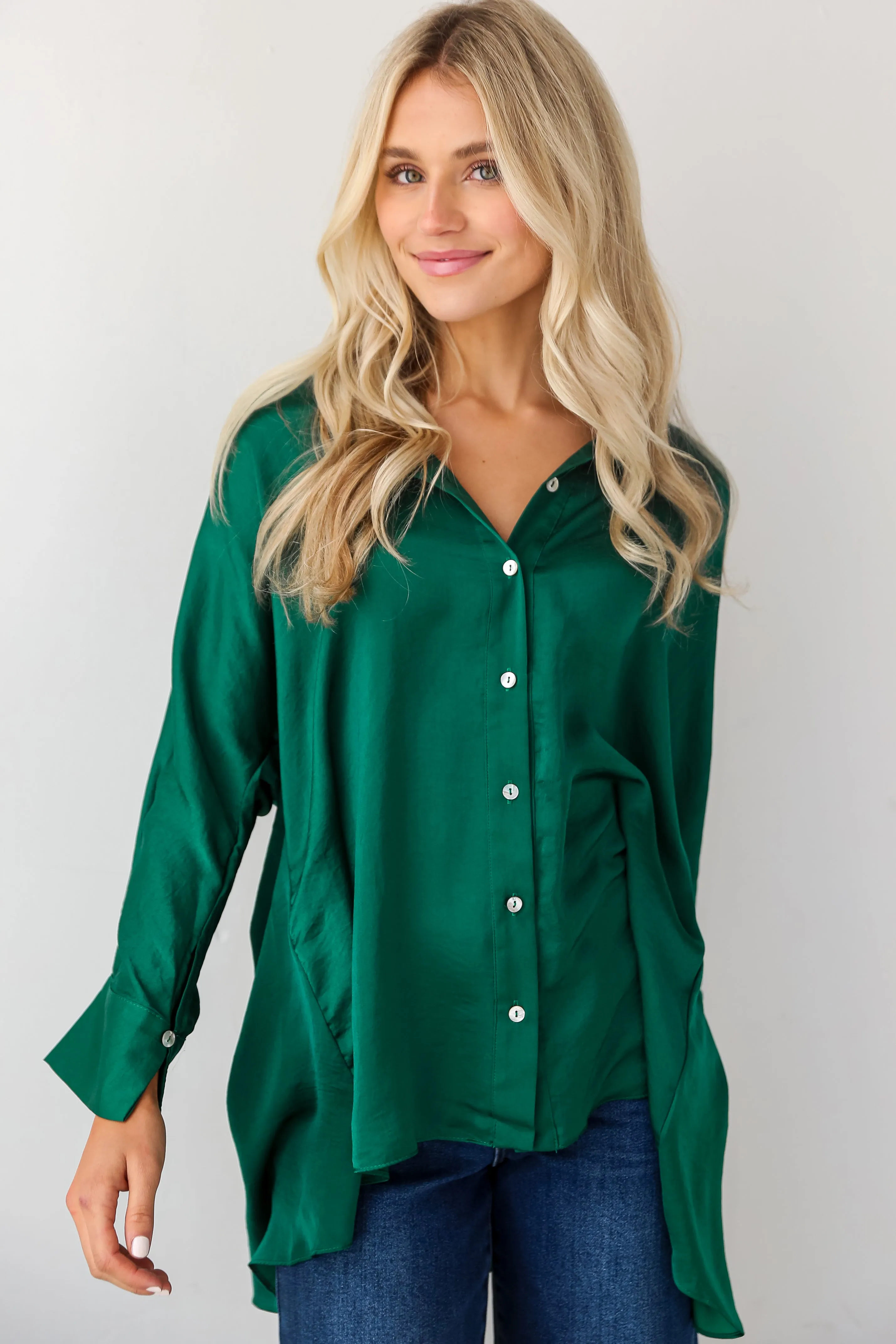 FINAL SALE - Marvelous Icon Satin Oversized Blouse