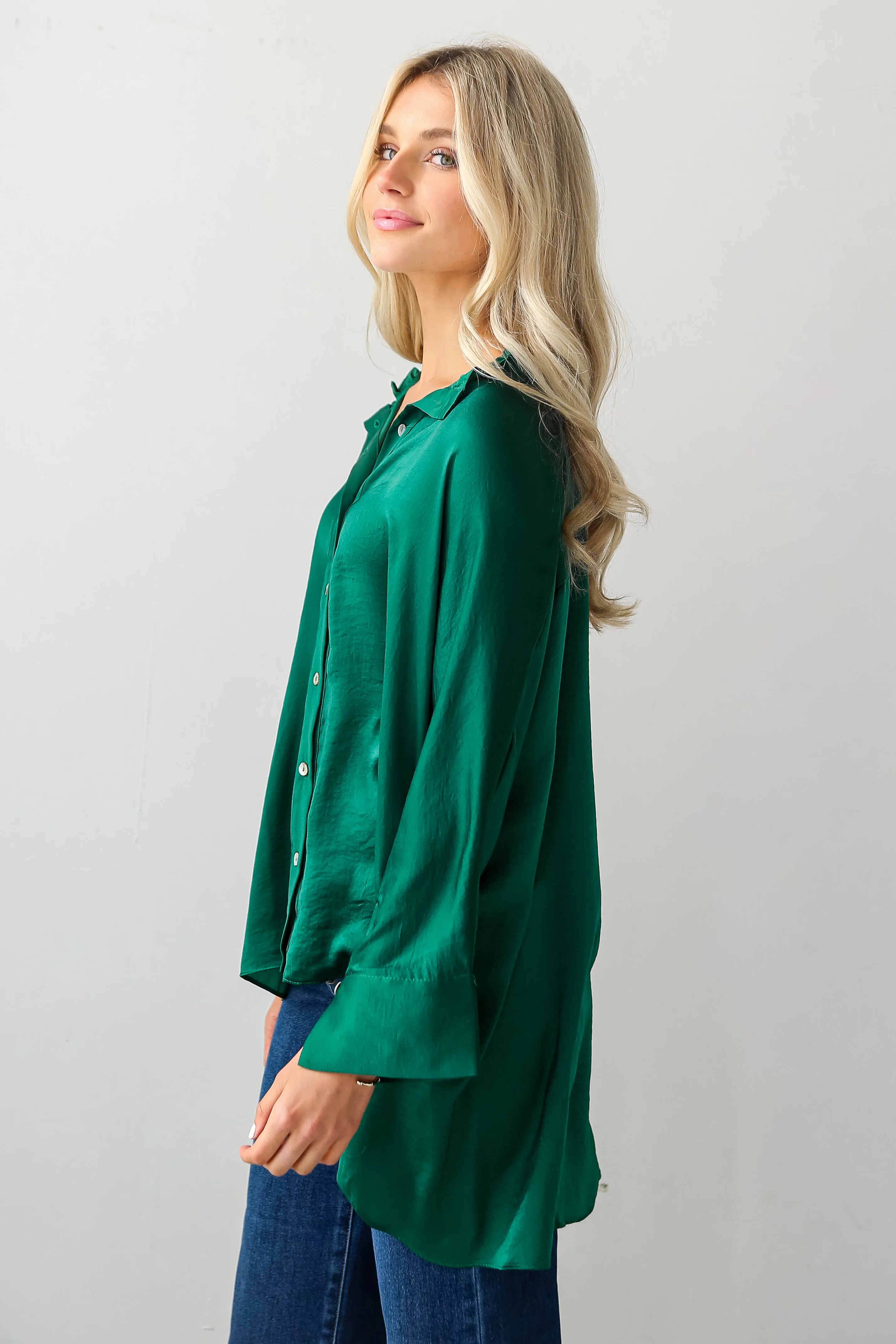 FINAL SALE - Marvelous Icon Satin Oversized Blouse