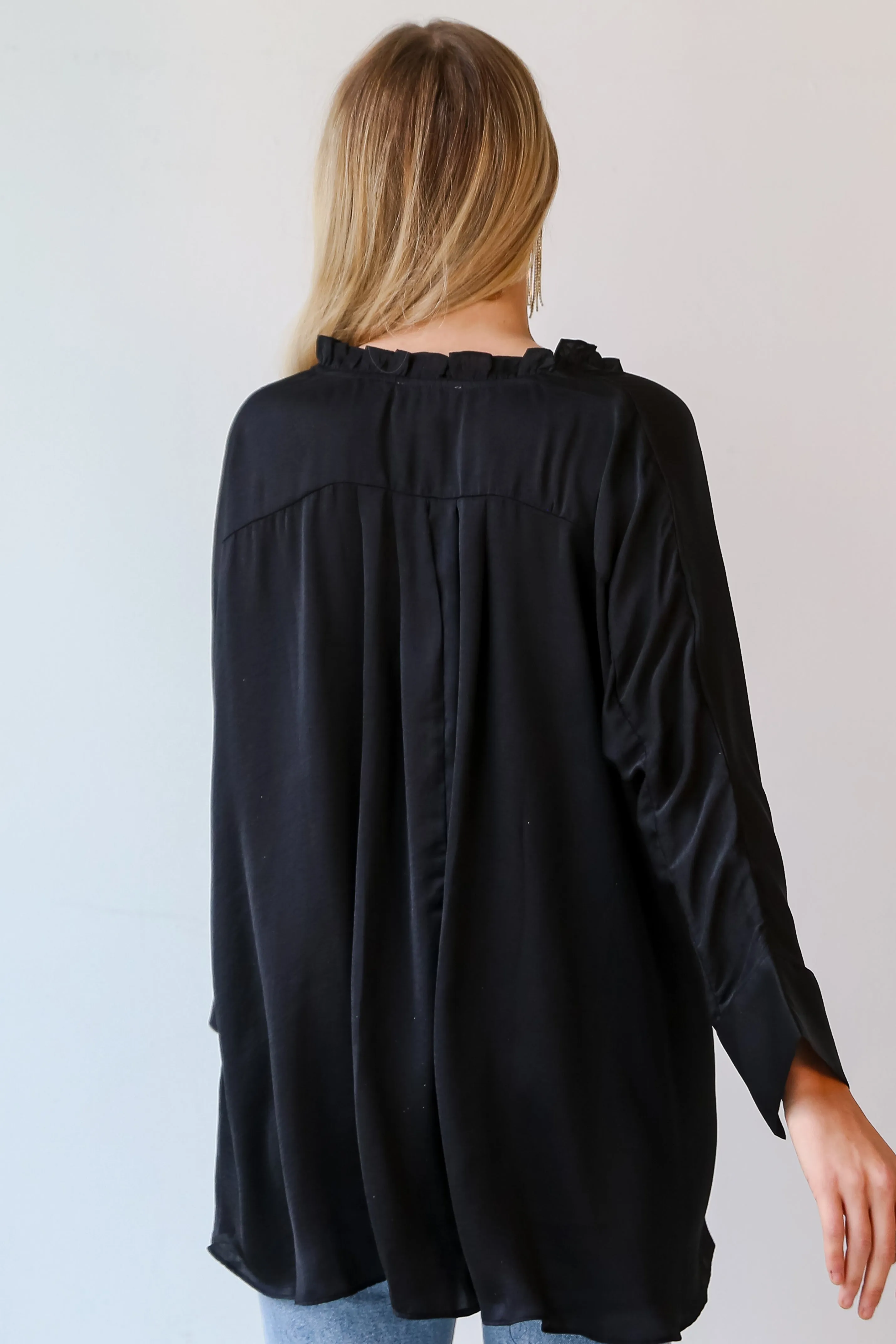 FINAL SALE - Marvelous Icon Satin Oversized Blouse