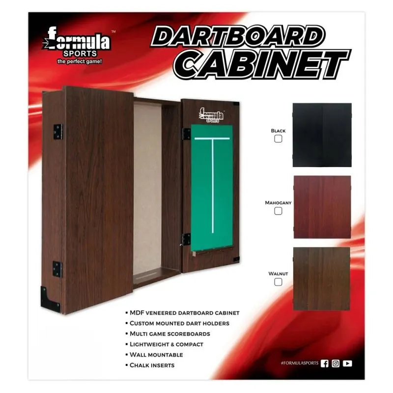 Formula Plain MDF Dartboard Cabinet