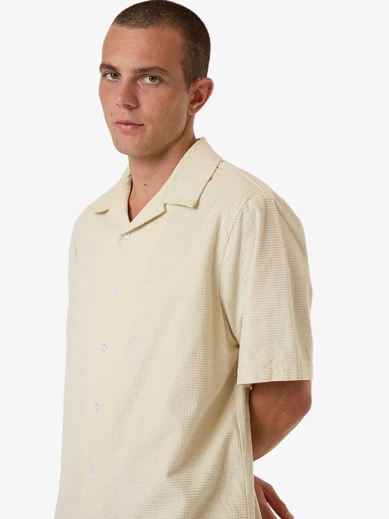 Garden State Bowling Shirt - Dirty White
