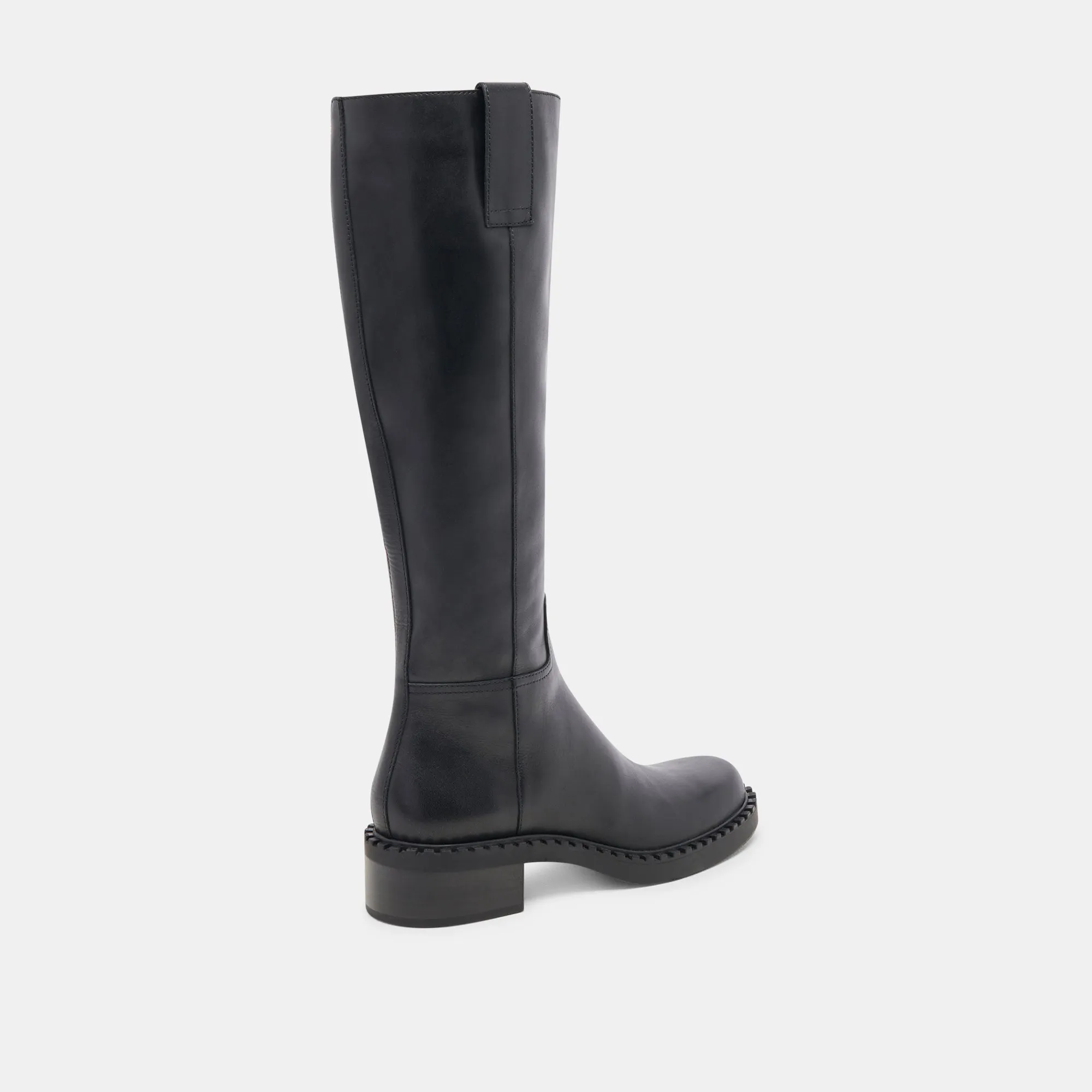 GLORY H2O EXTRA WIDE CALF BOOTS BLACK LEATHER