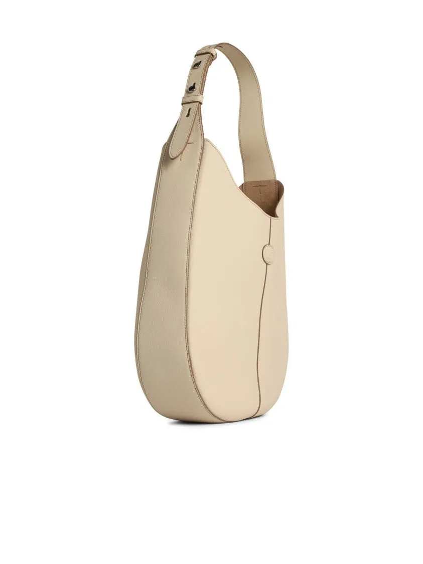 'Hobo' White Leather Bag