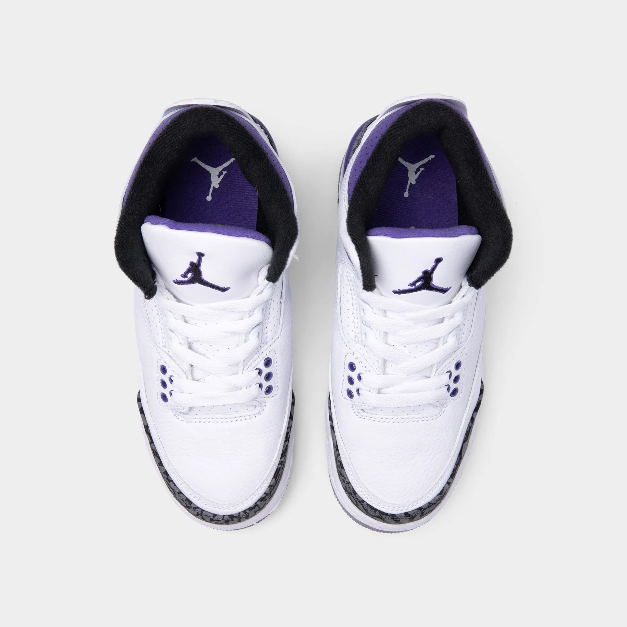 Jordan 3 Retro GS White / Black - Dark Iris