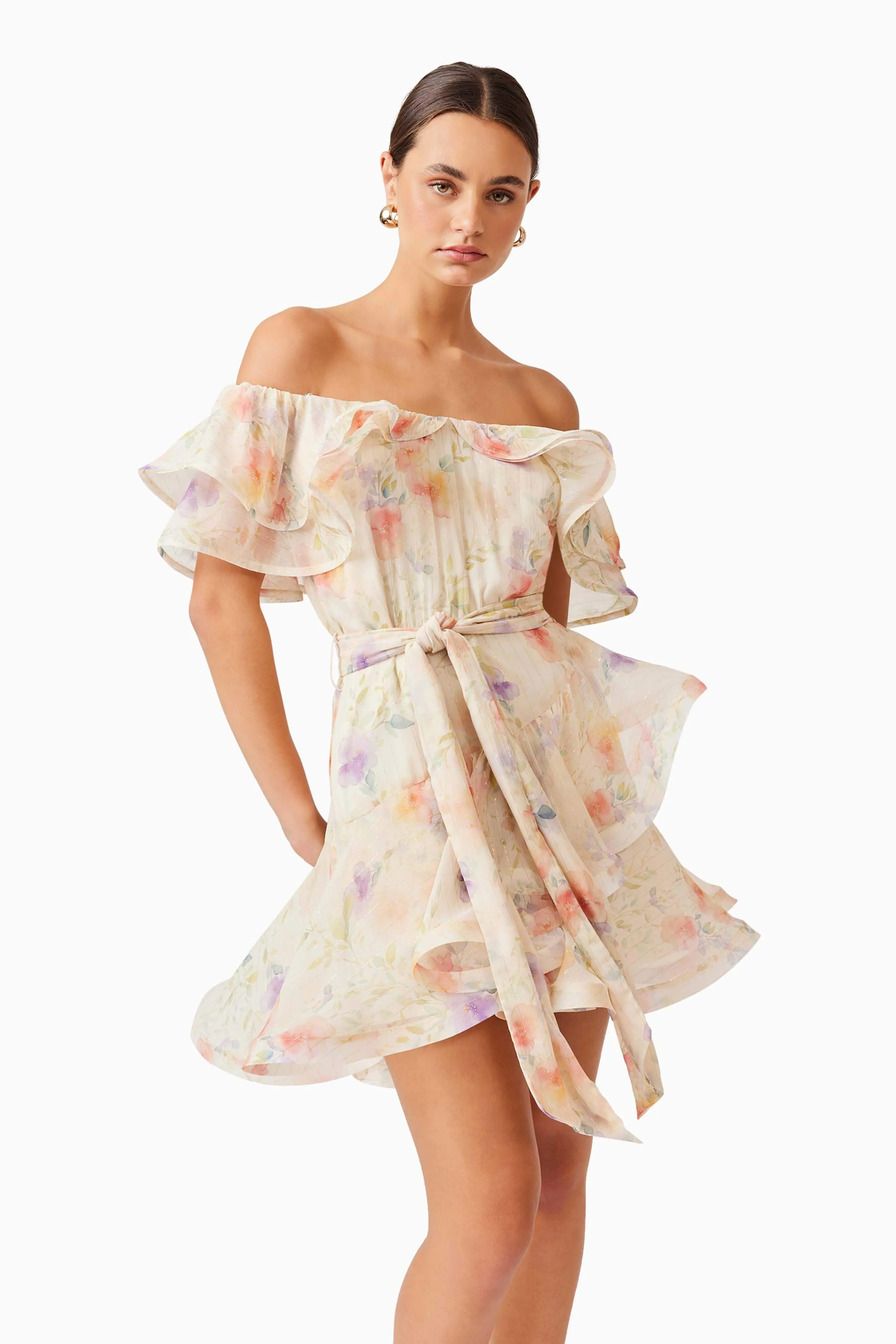 Livette Mini Dress in Floral