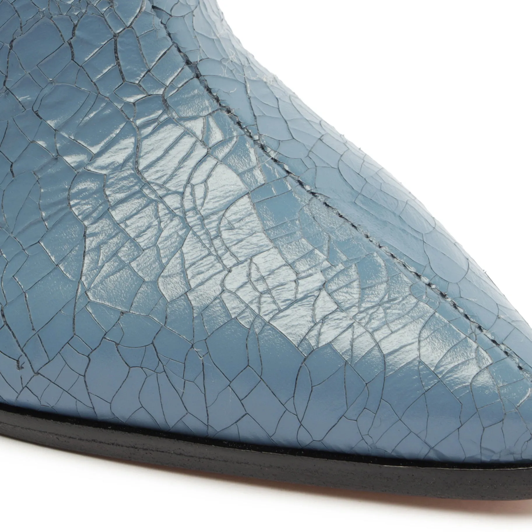 Maryana Block Crackled Leather Boot