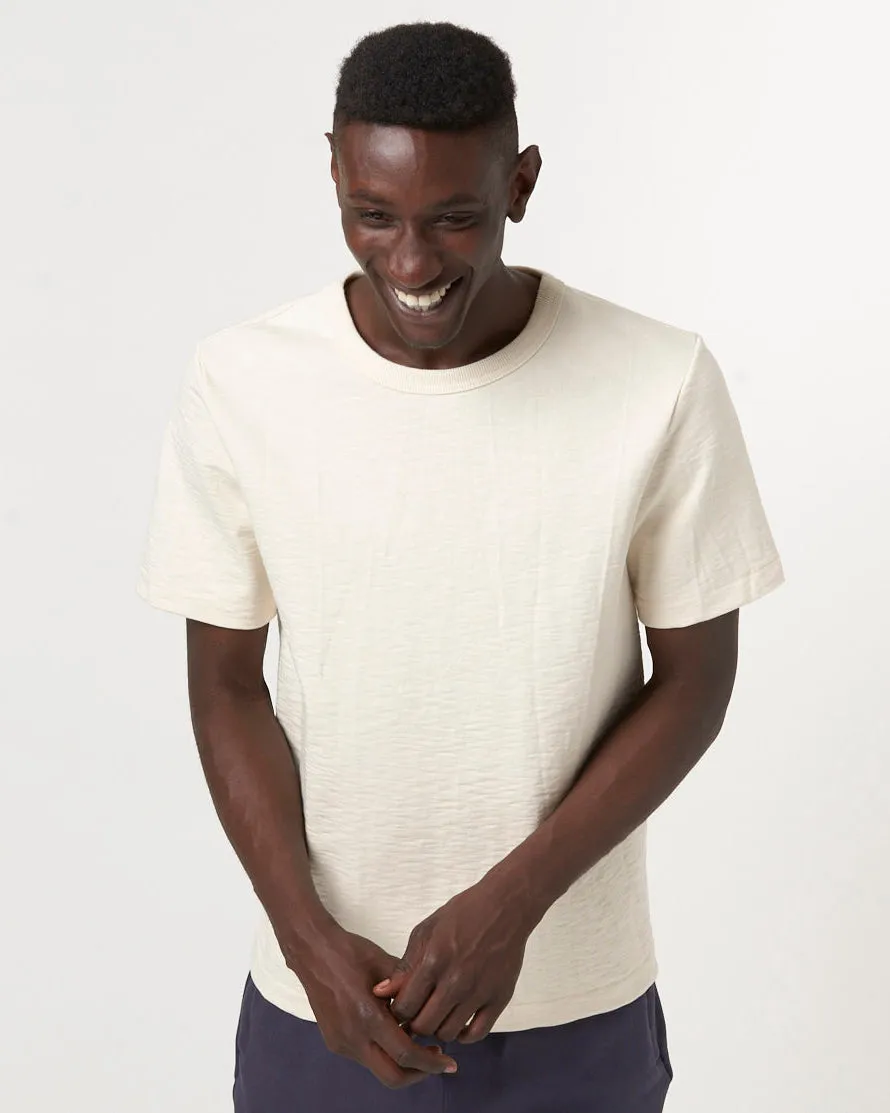 Merz b. Schwanen Good Originals 2S14 10.7oz Relaxed Fit Loopwheeled Heavy Tee - Nature