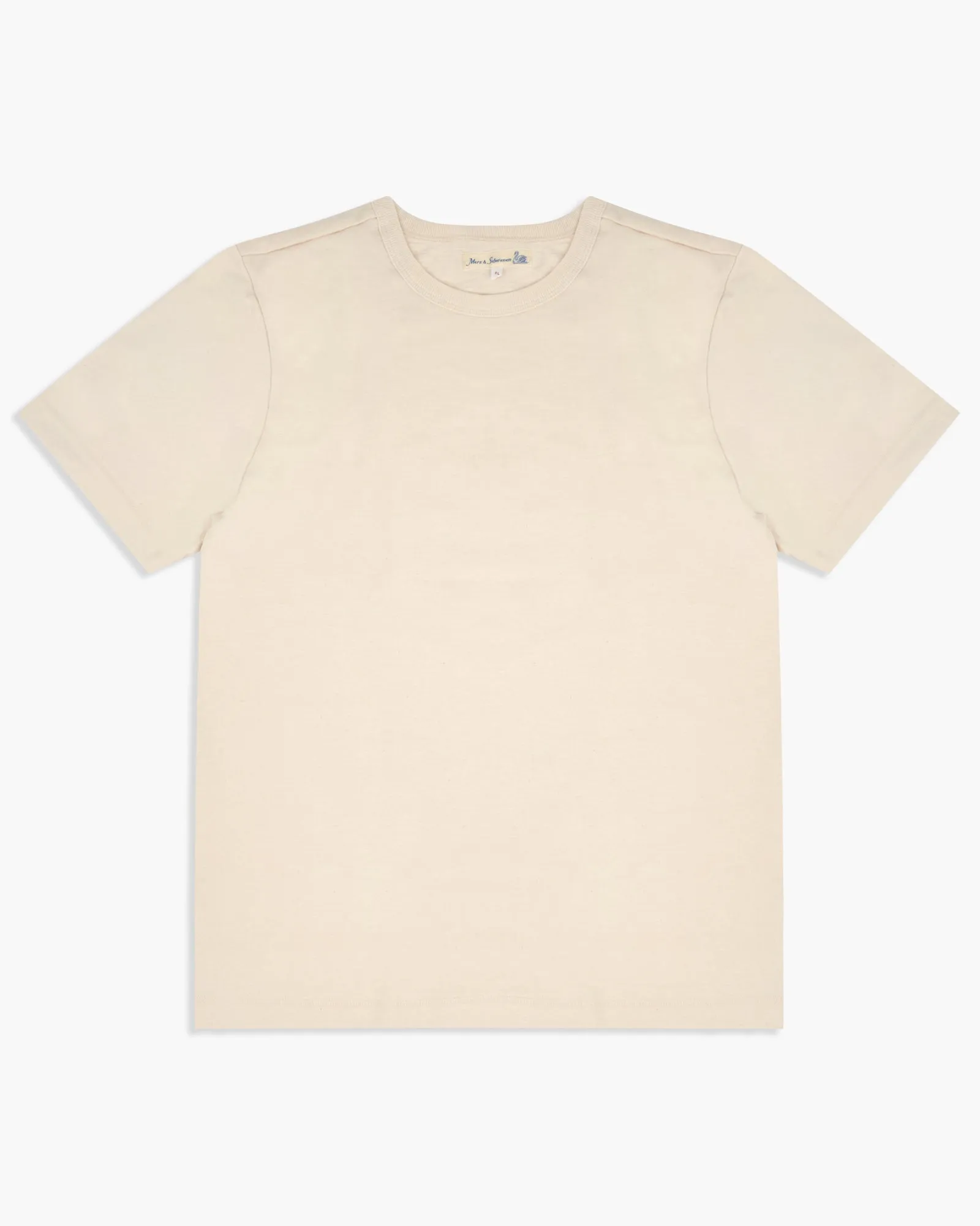 Merz b. Schwanen Good Originals 2S14 10.7oz Relaxed Fit Loopwheeled Heavy Tee - Nature