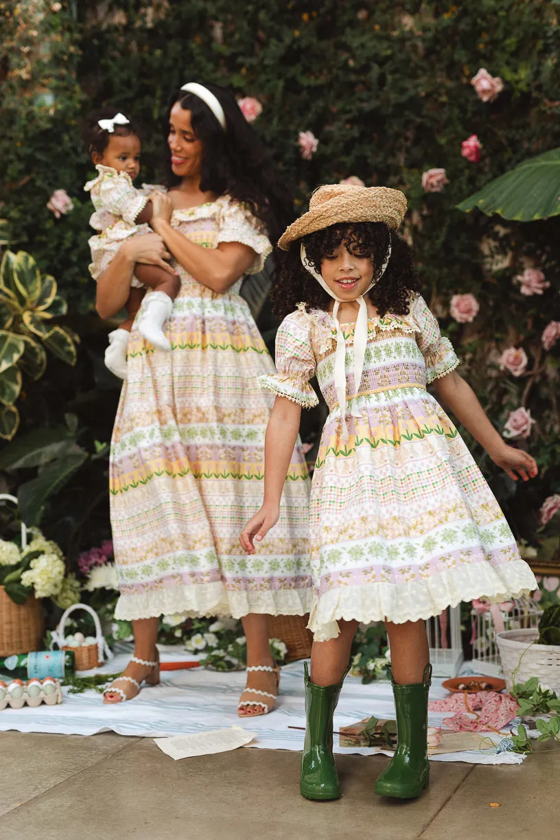 Mini Boxwood Blossoms Dress - FINAL SALE