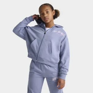 New Balance Junior Girls' Full Zip Hoodie / Dusk Shower