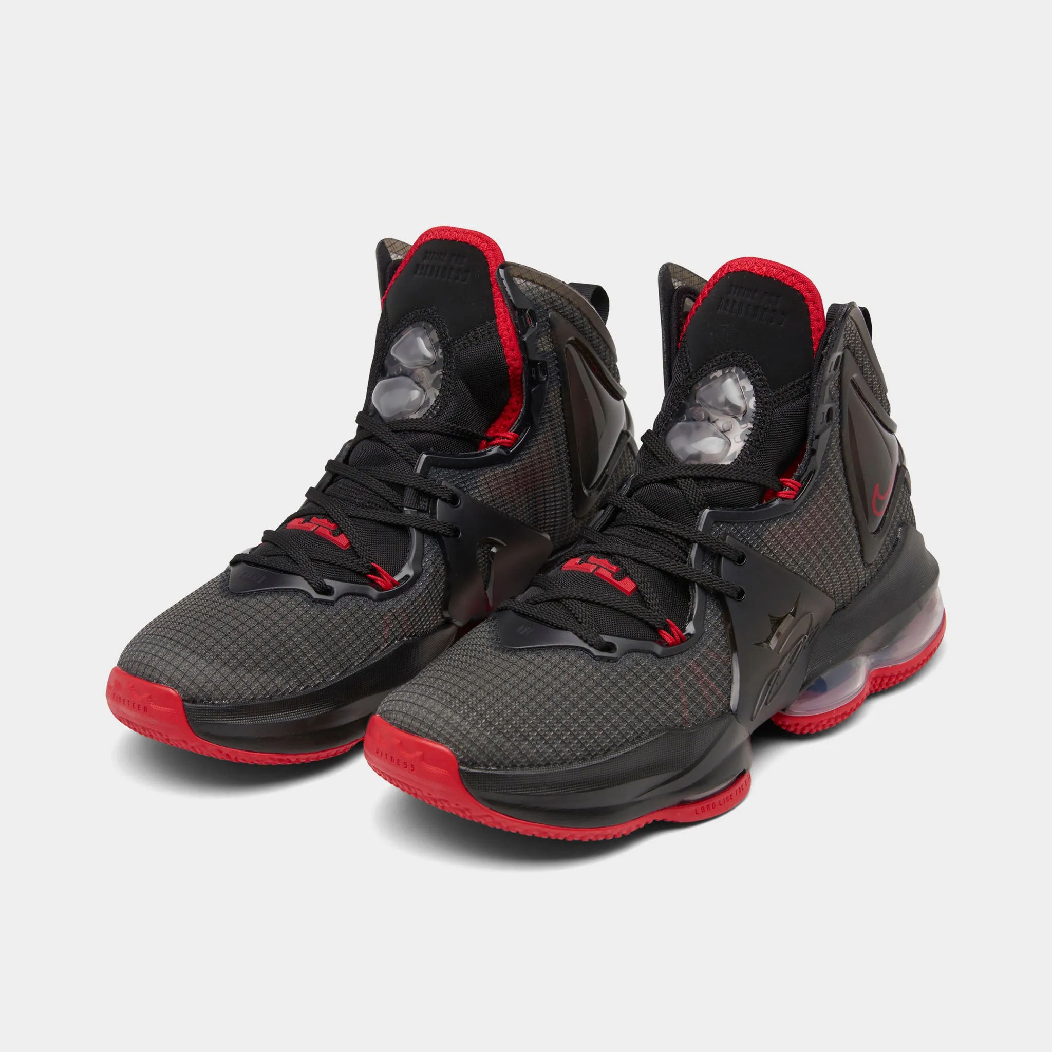Nike LeBron 19 GS Black / Black - University Red