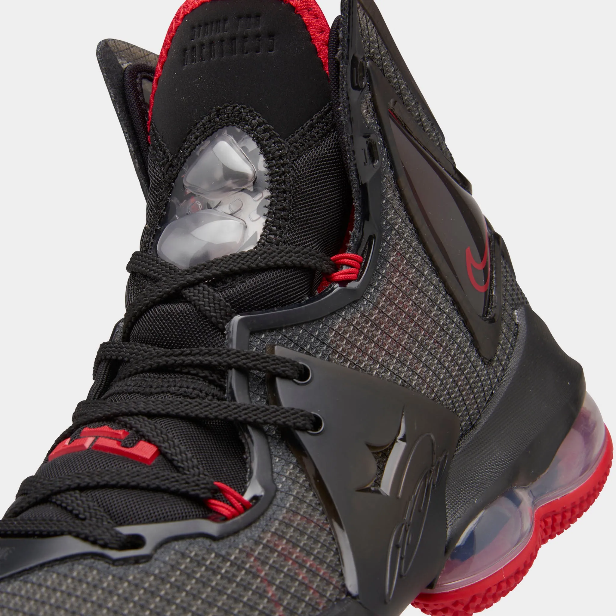 Nike LeBron 19 GS Black / Black - University Red