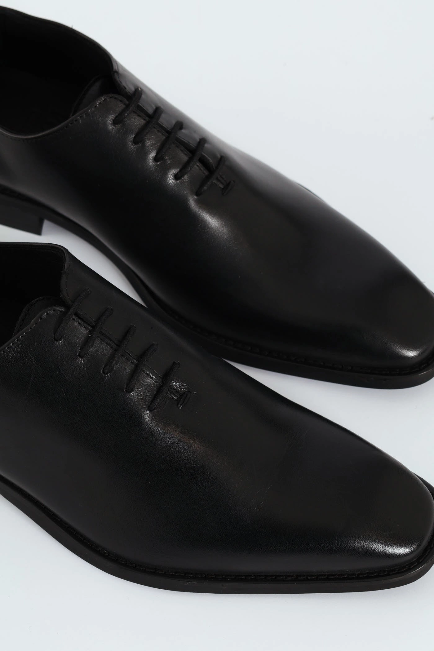 One Cut Oxford Lace Up Shoe - Black