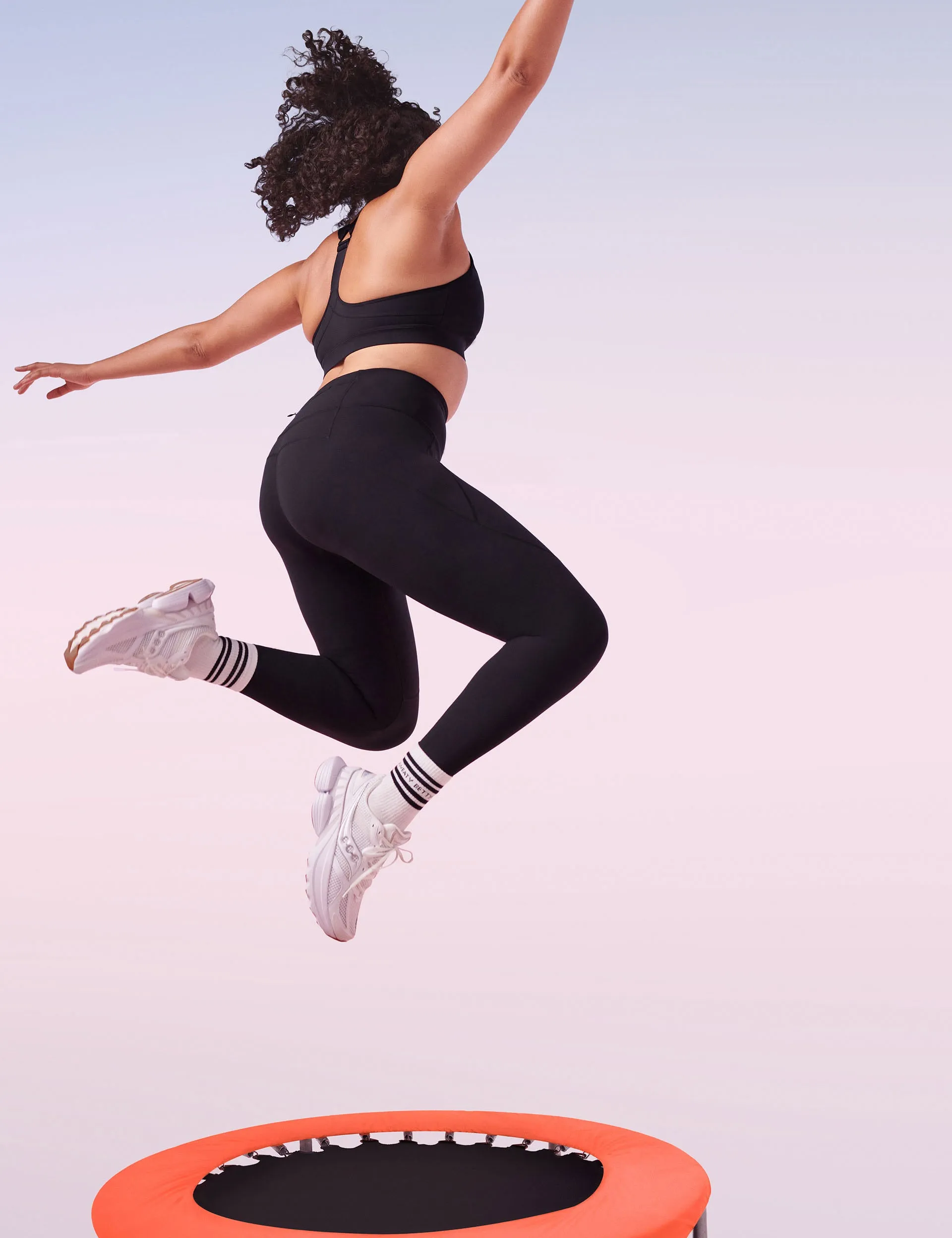 Power Medium Support Sports Bra - Black