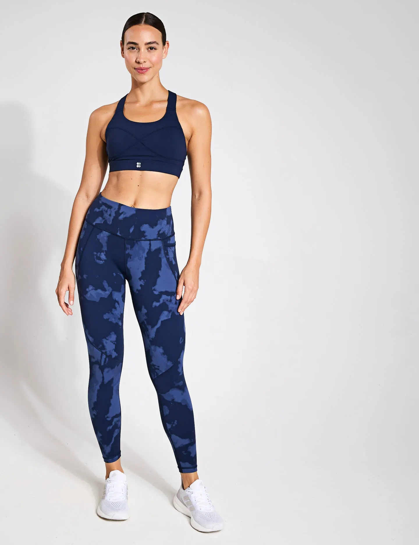 Power Medium Support Sports Bra - Navy Blue