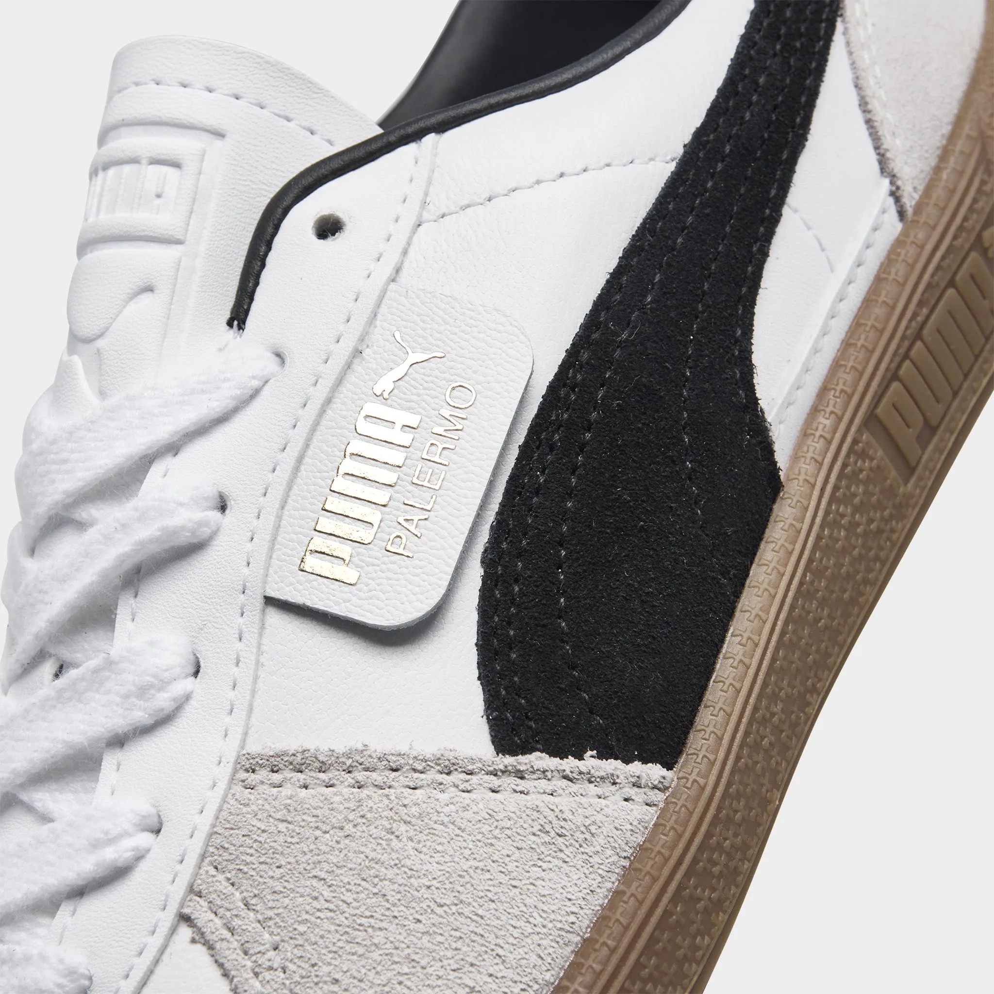 Puma Women's Palermo Leather White / Vapor Grey - Gum