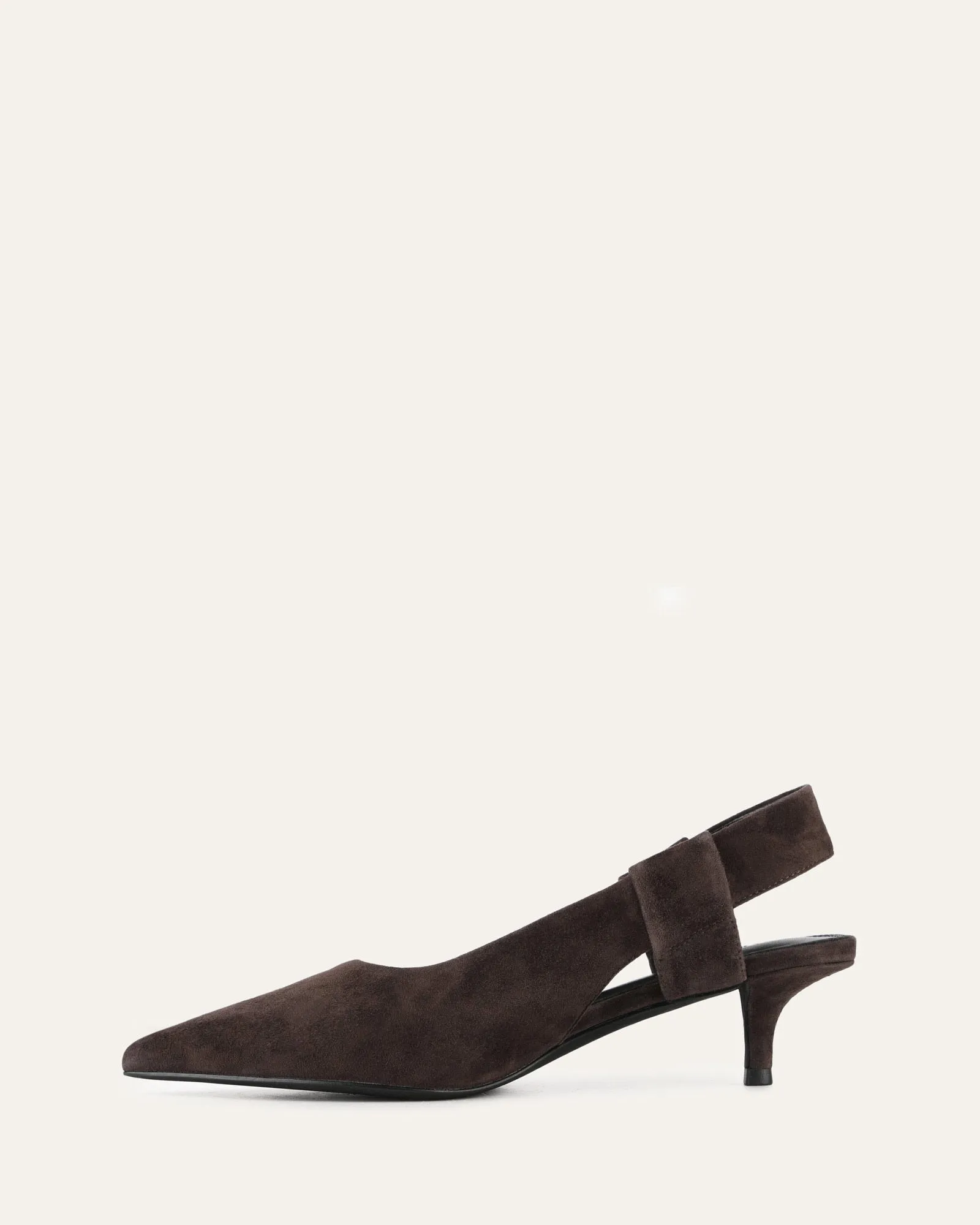 ROSA LOW HEELS BITTER CHOC SUEDE