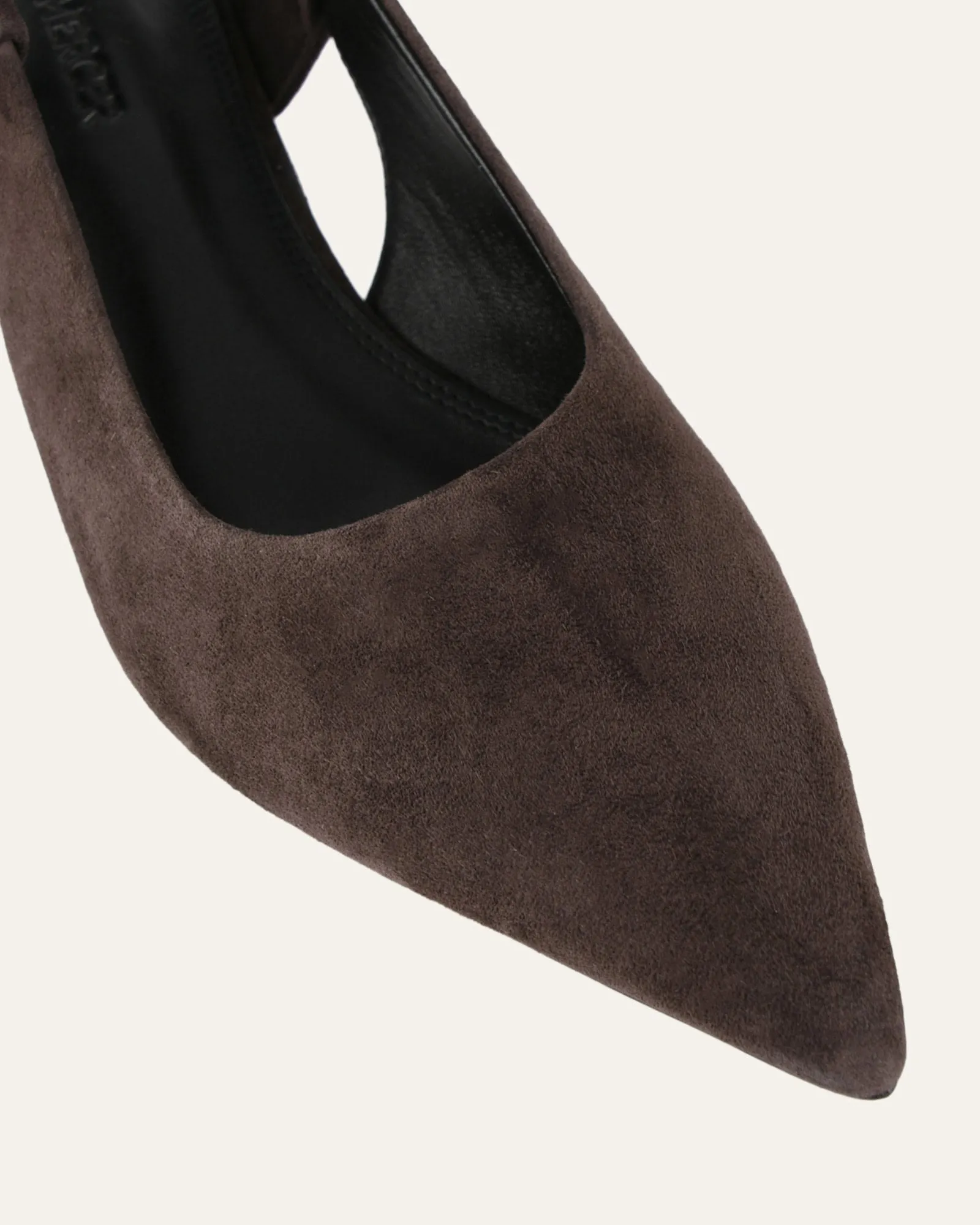 ROSA LOW HEELS BITTER CHOC SUEDE