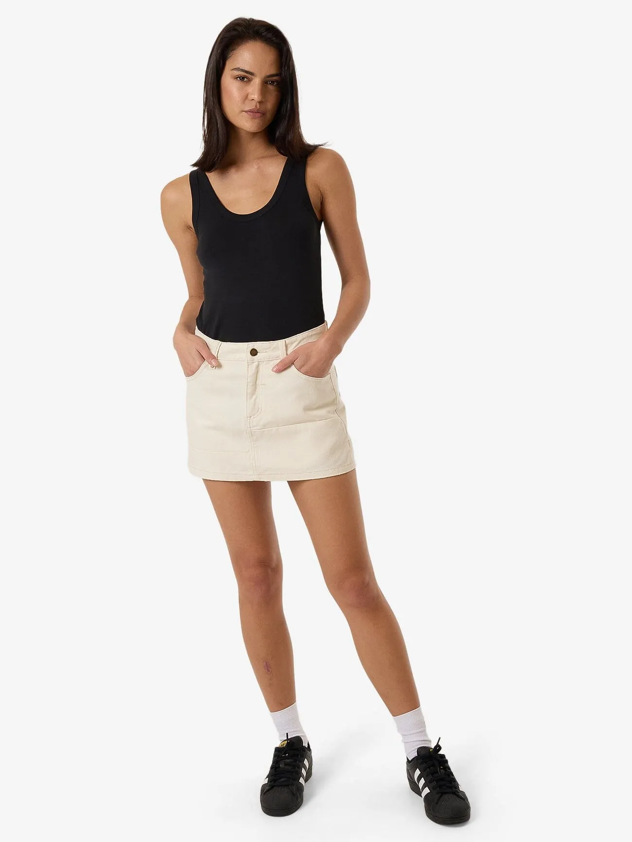 Sophie Panelled Skirt - Heritage White