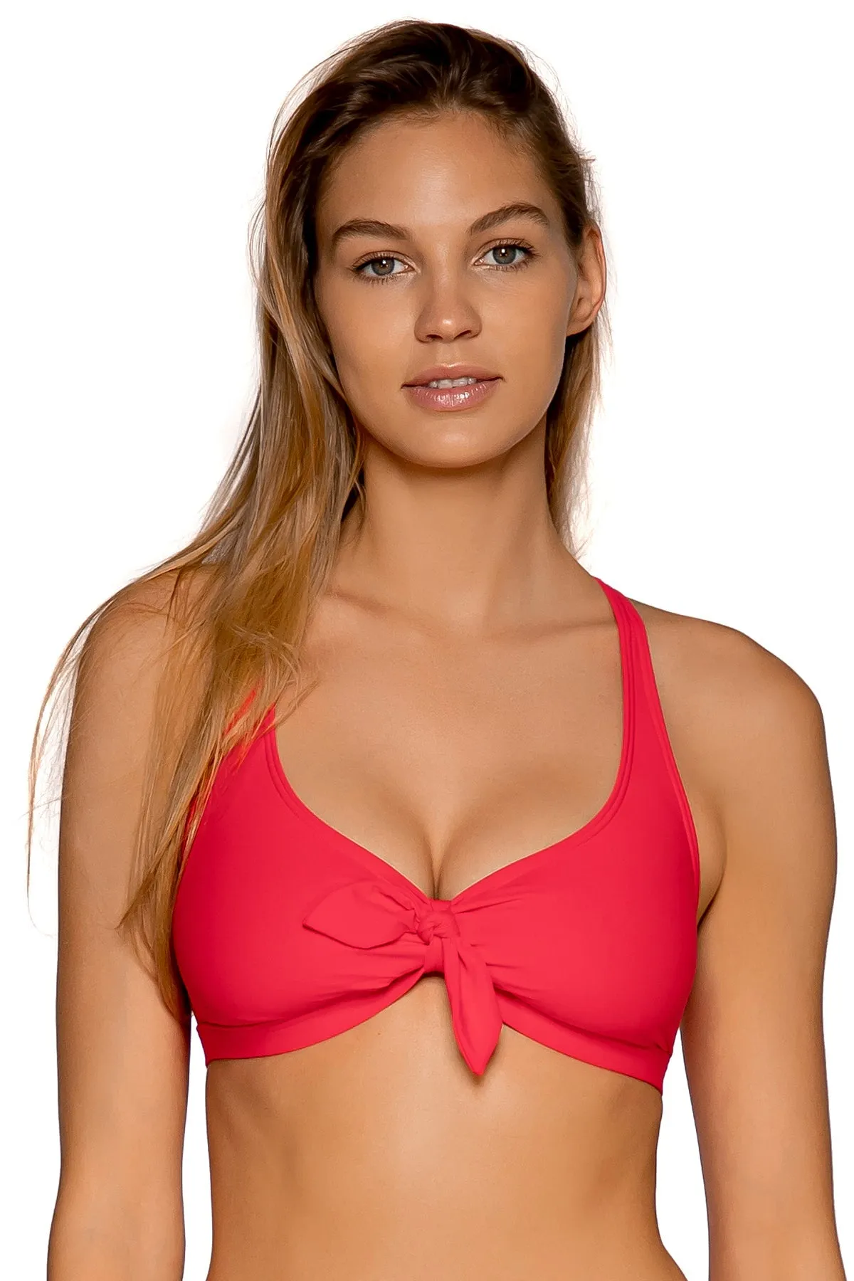 Sunsets Geranium Brandi Bralette Top