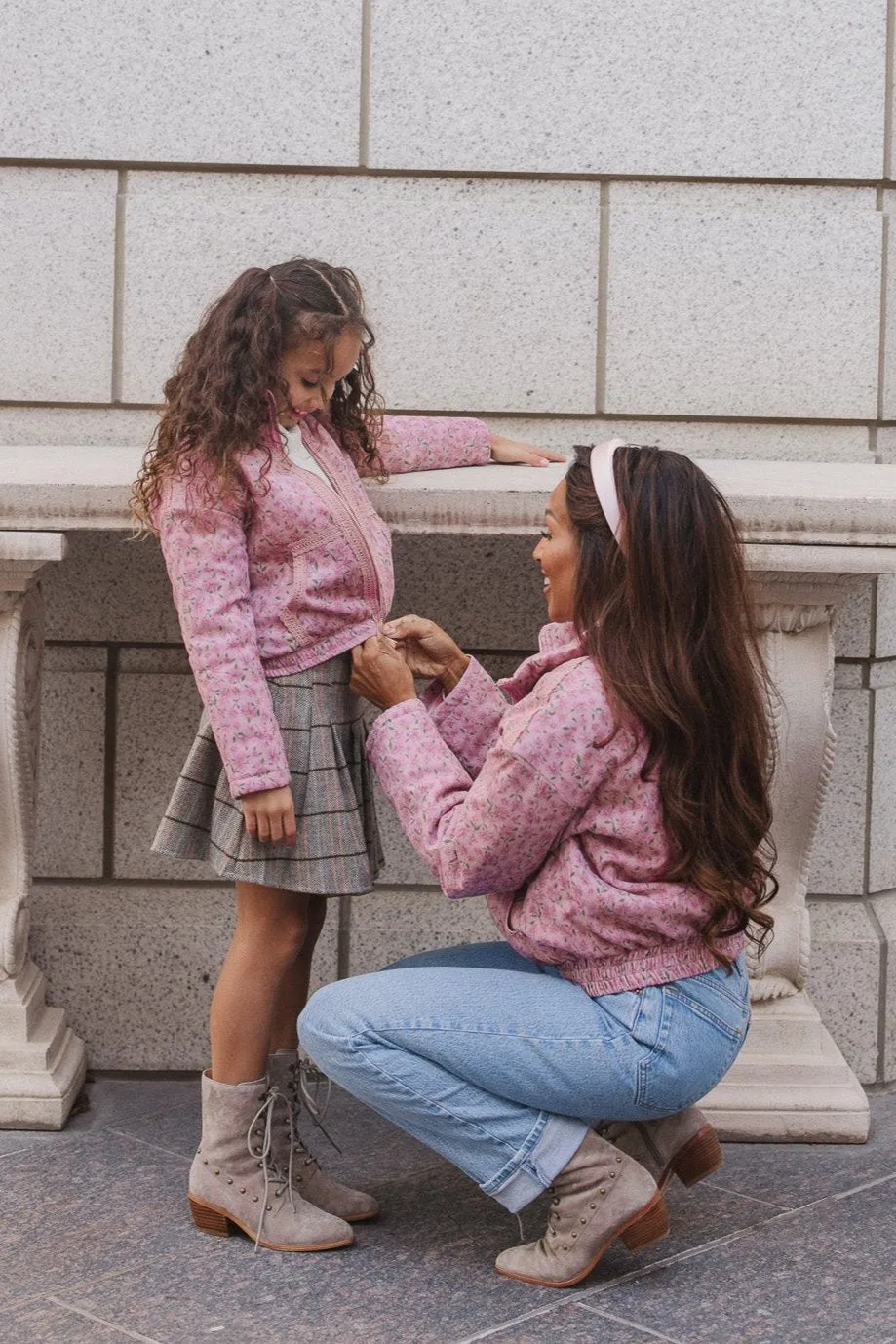 Tasia Jacket in Pink Floral - FINAL SALE