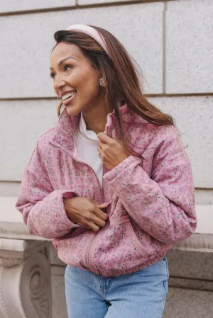 Tasia Jacket in Pink Floral - FINAL SALE