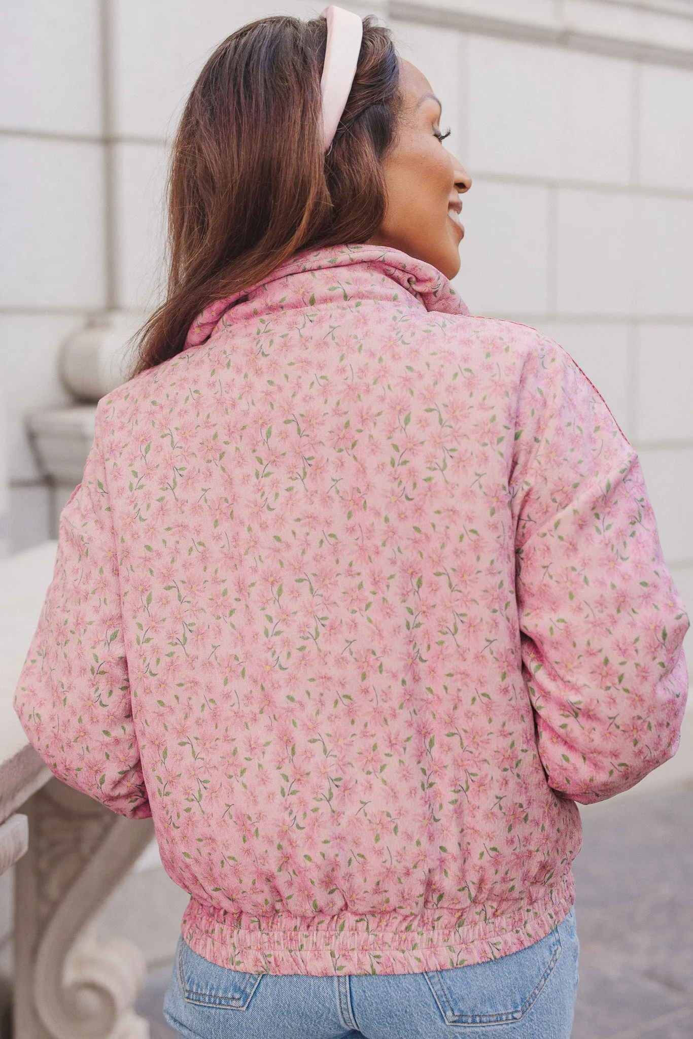 Tasia Jacket in Pink Floral - FINAL SALE