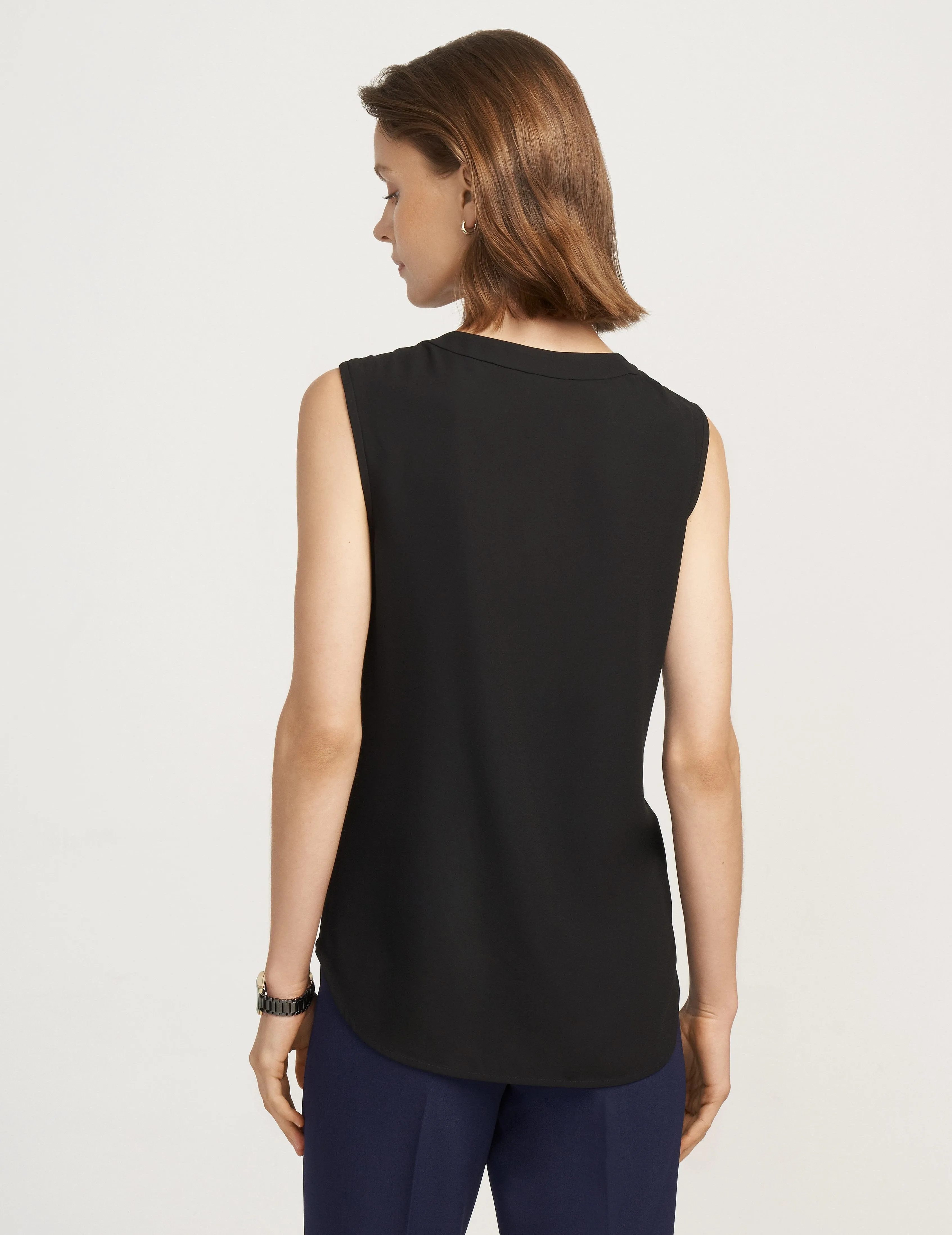 U-Neck Sleeveless Shell- Clearance