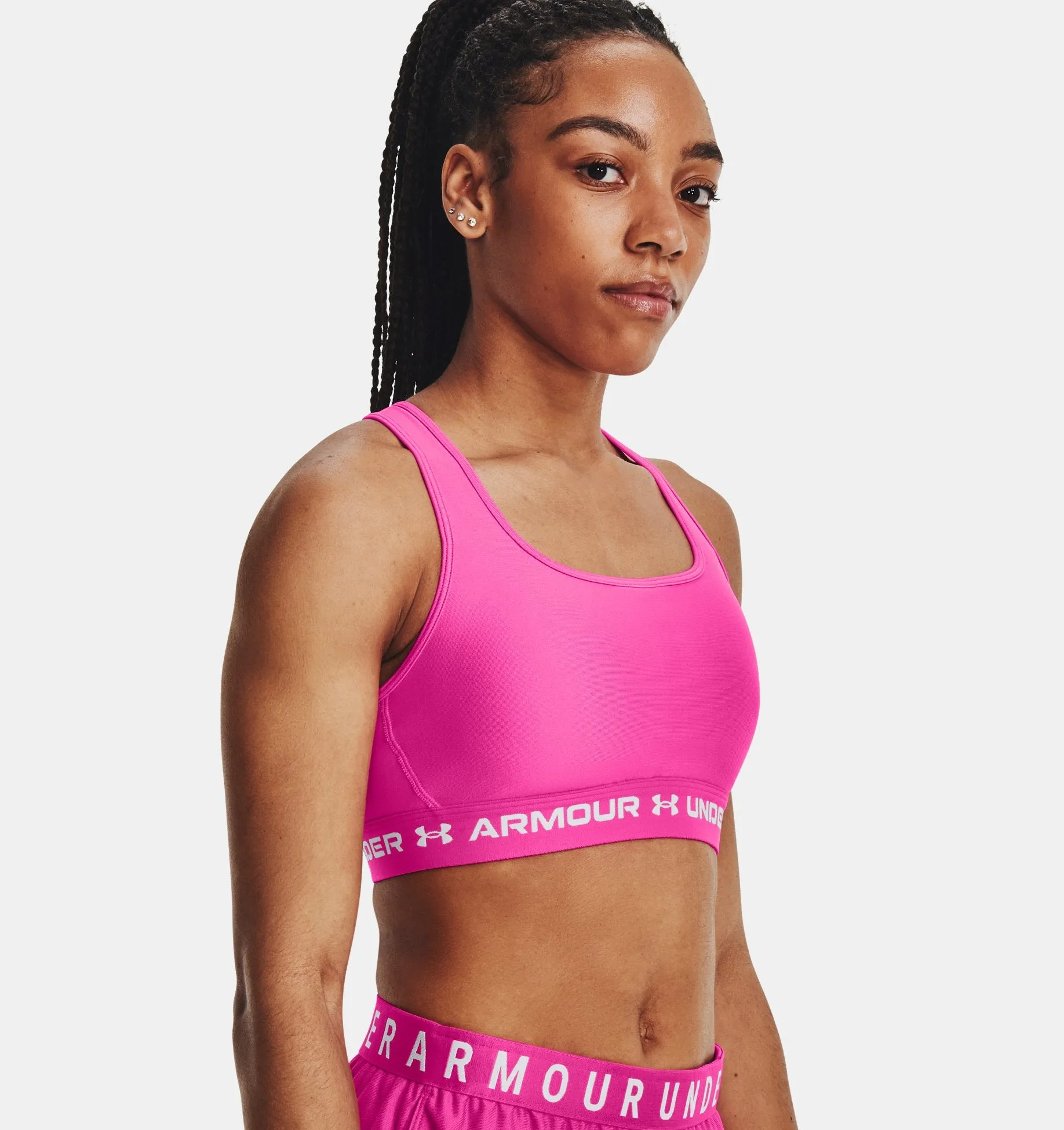 Under Armour Womens Armour Mid Crossback Sports Bra