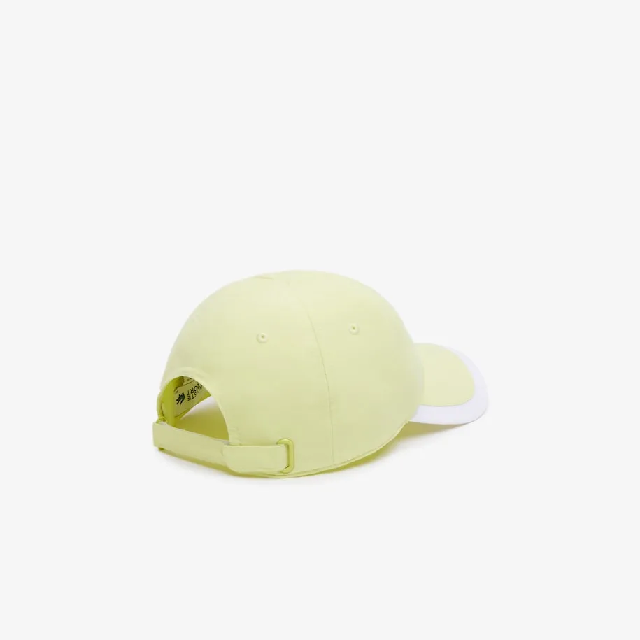 Unisex Sport Contrast Border Lightweight Cap Limeira / White