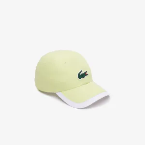 Unisex Sport Contrast Border Lightweight Cap Limeira / White