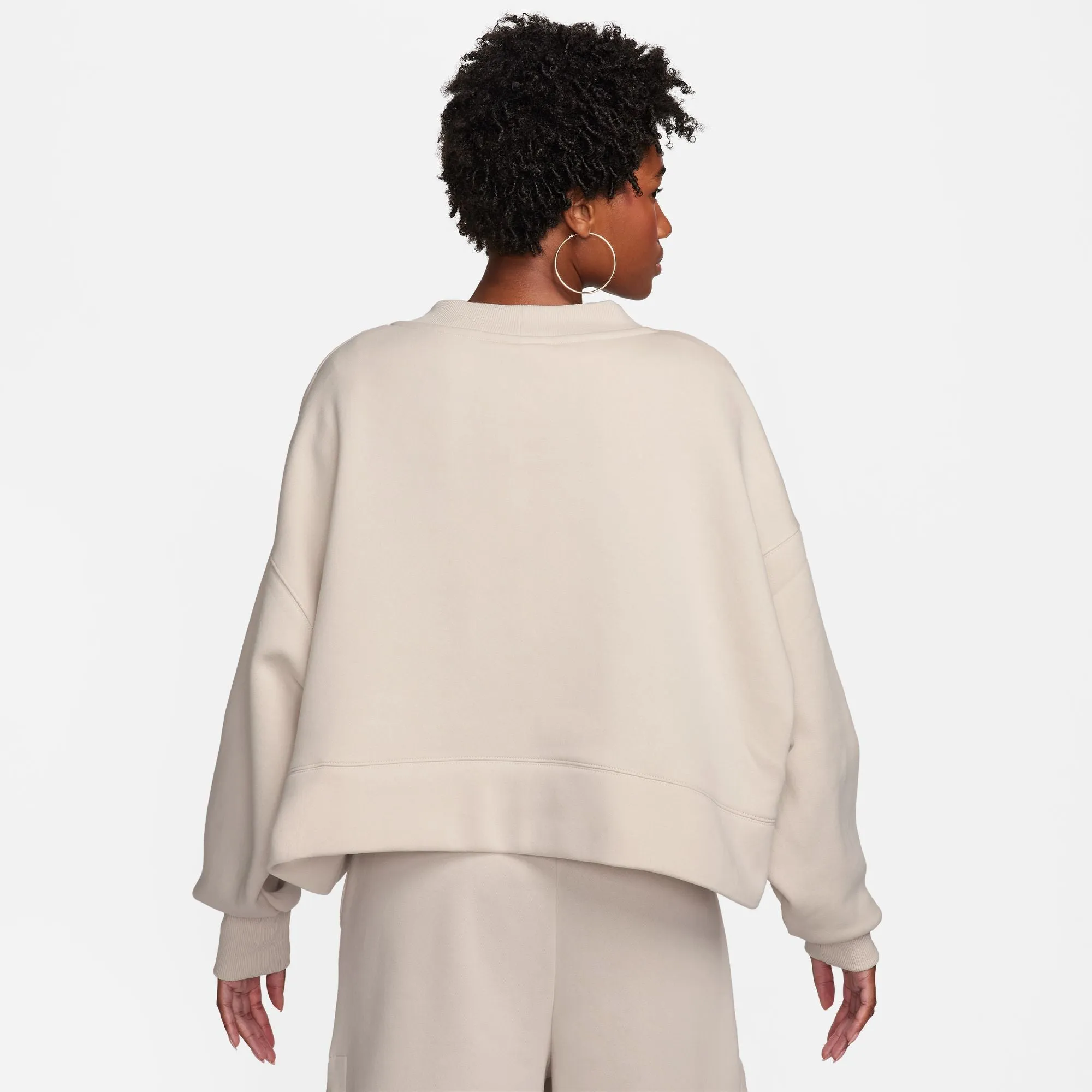 W OVERSIZED PHOENIX FLEECE CARDIGAN LT OREWOOD
